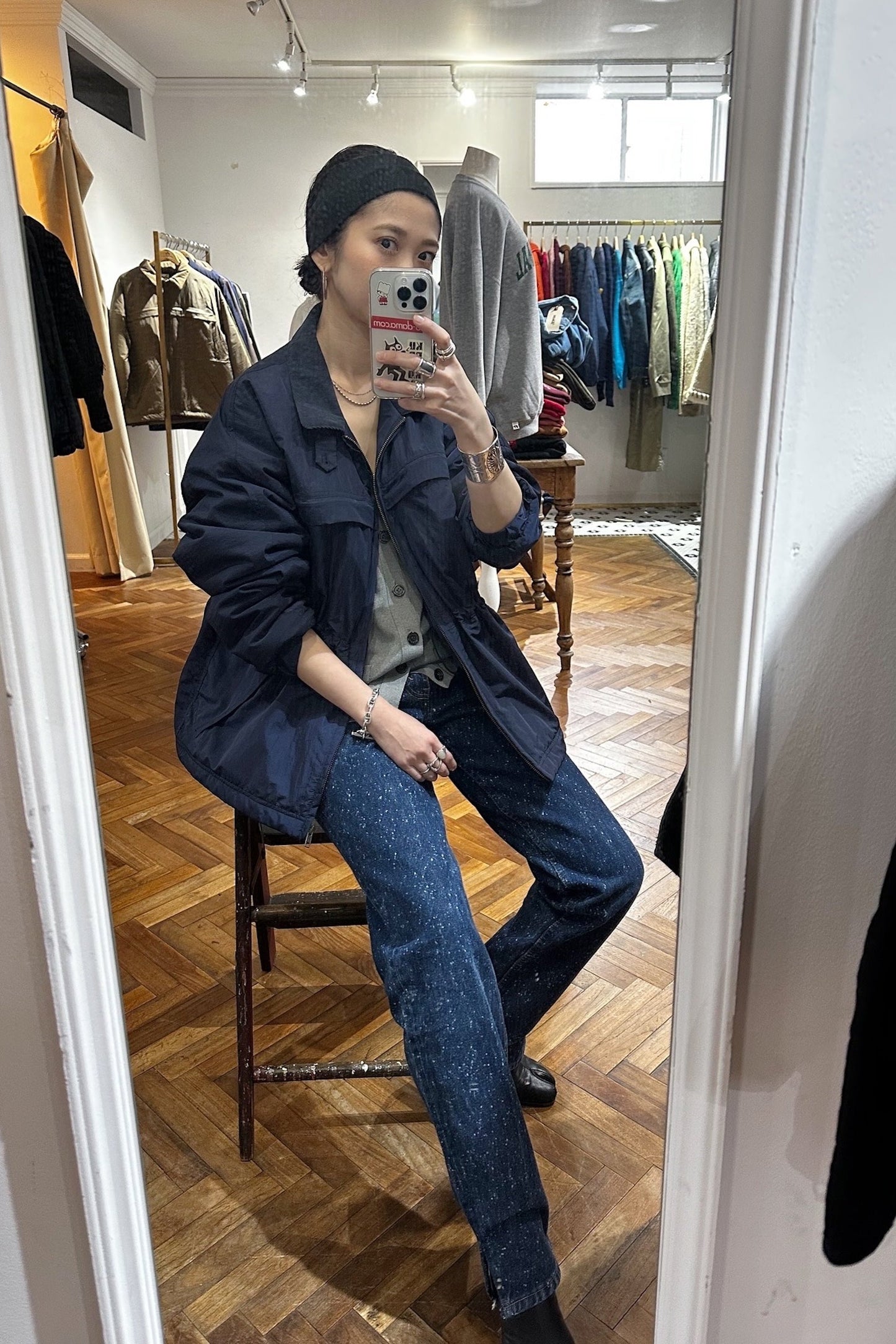 HOWIE padding blouson (navy)