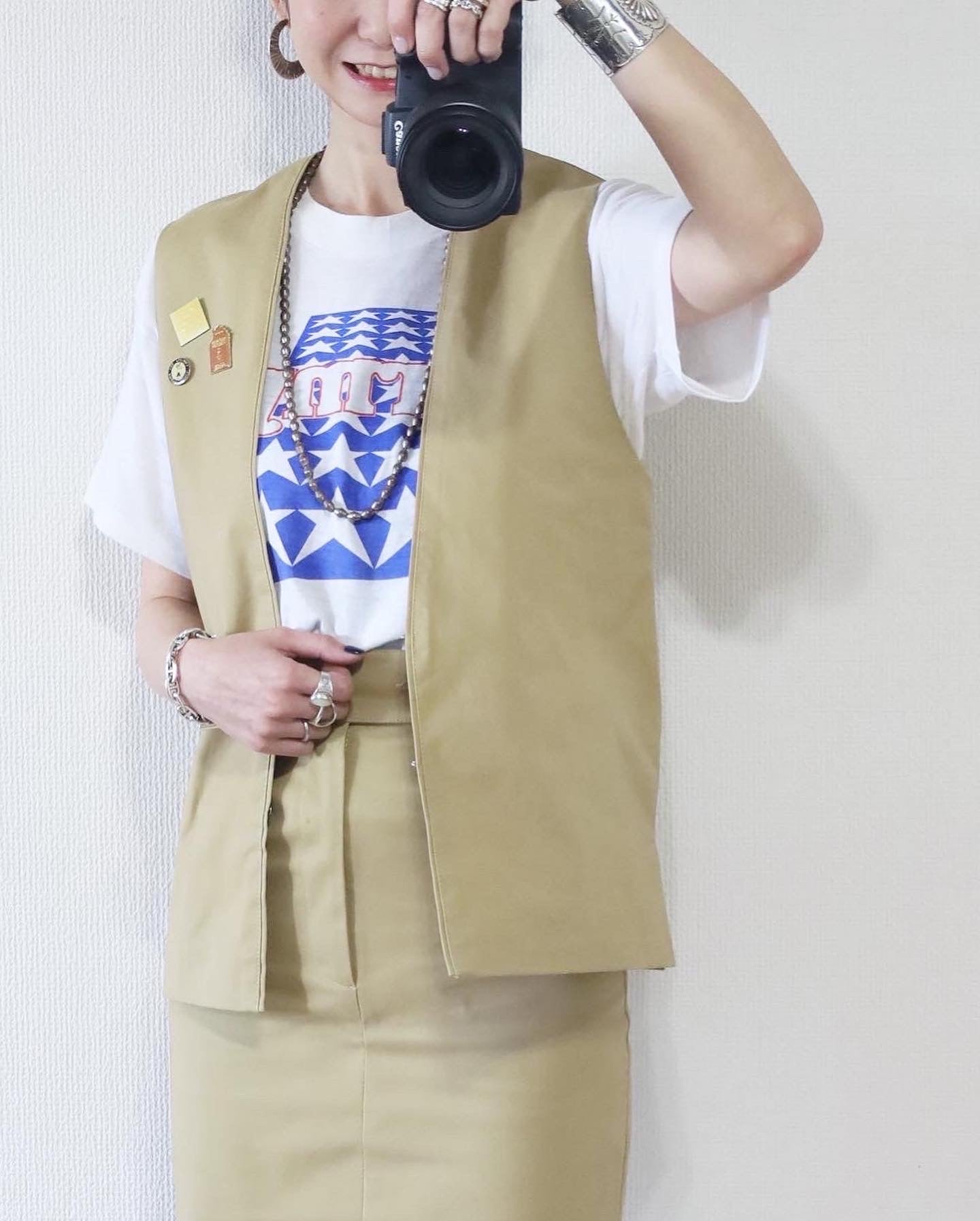 HOWIE 2WAY PINS VEST(Beige)