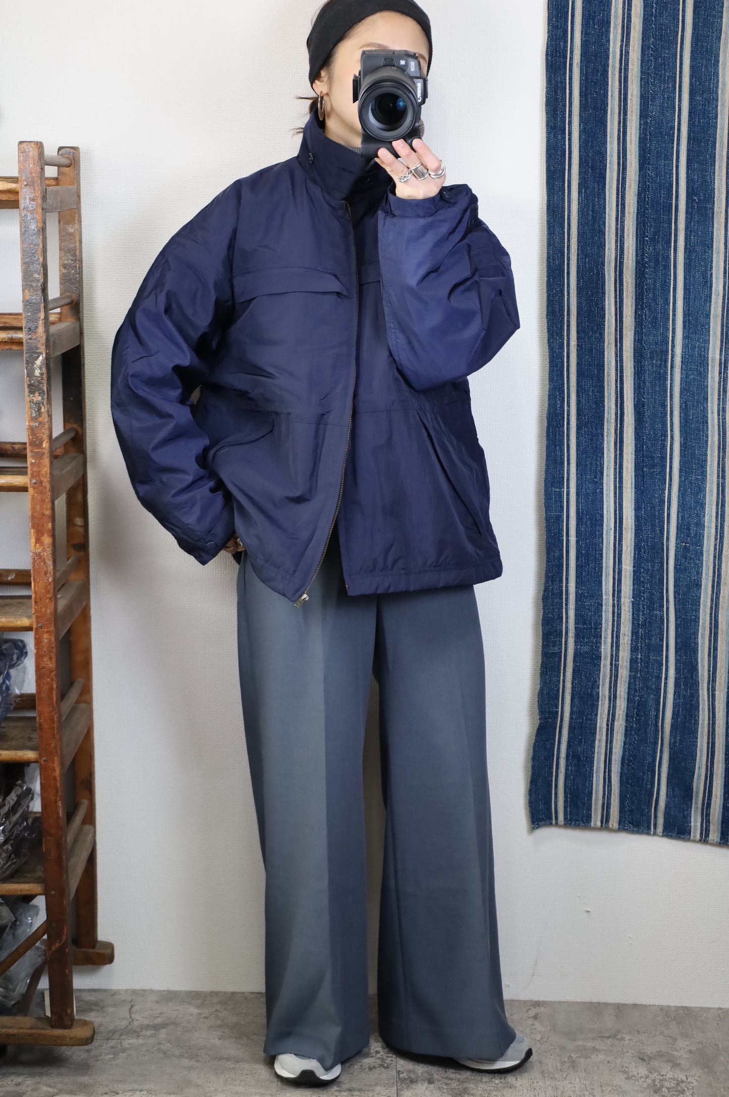 HOWIE padding blouson (navy)