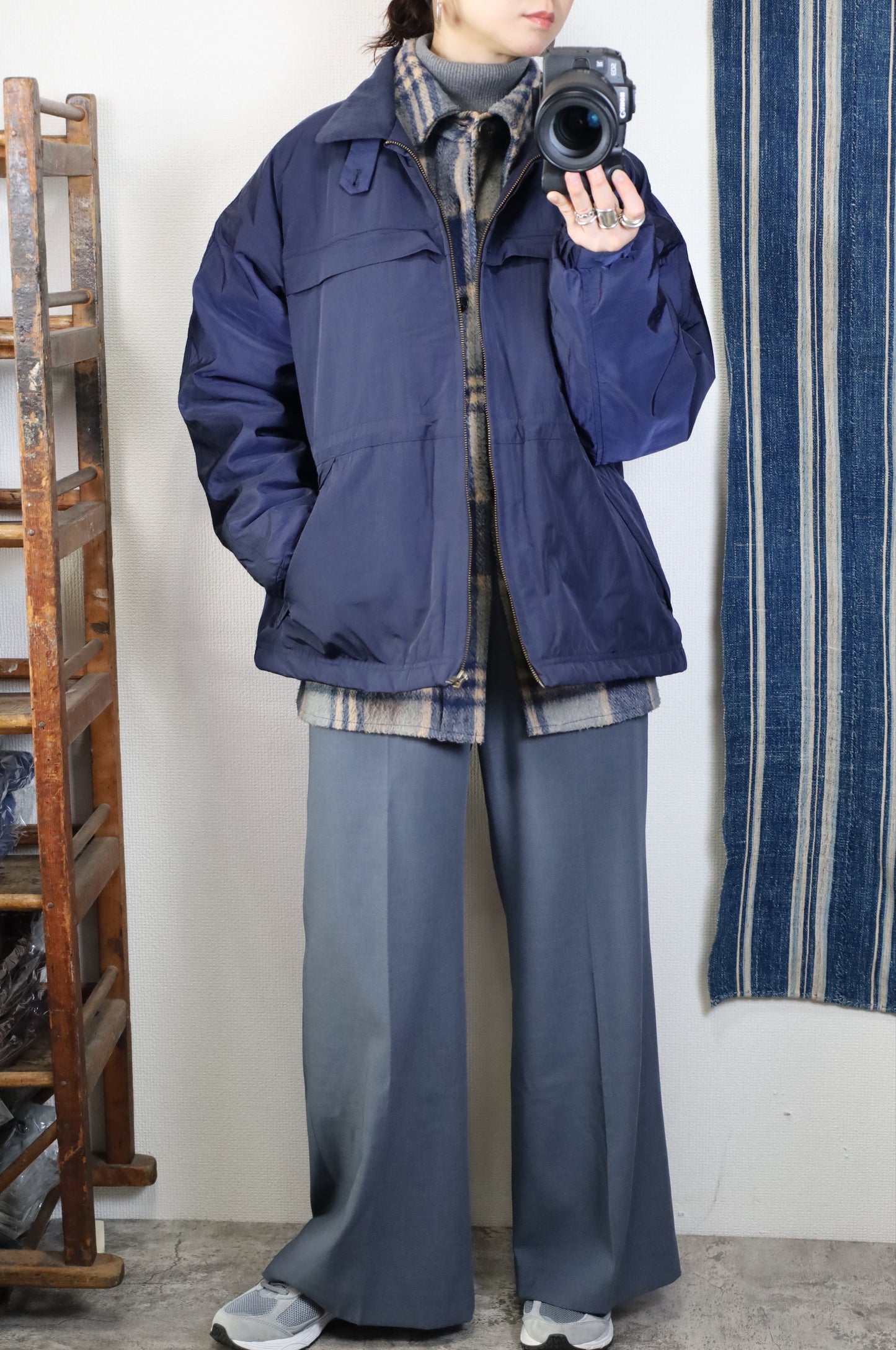 HOWIE padding blouson (navy)