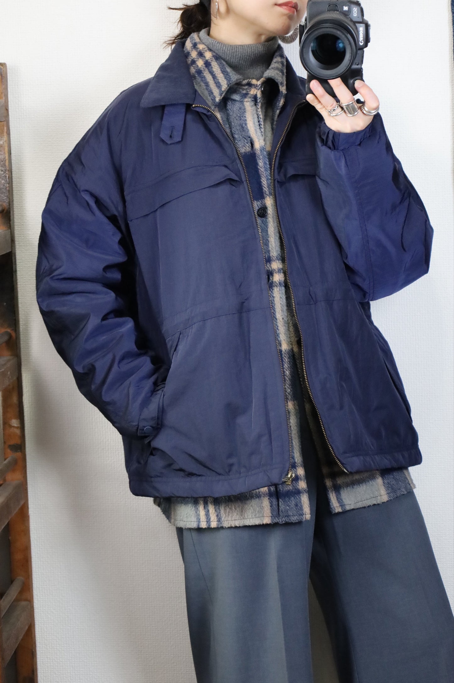 HOWIE padding blouson (navy)