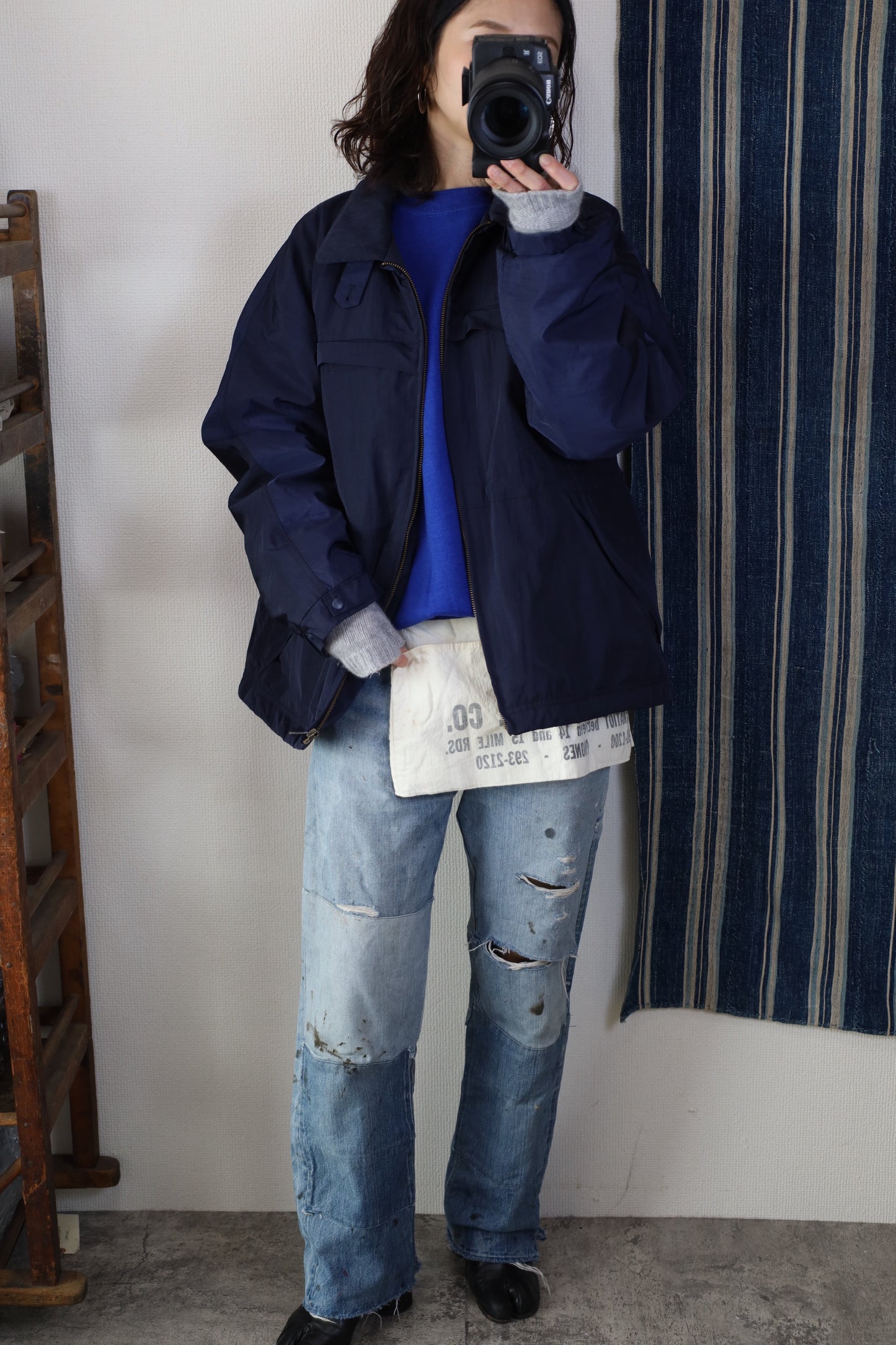 HOWIE padding blouson (navy)