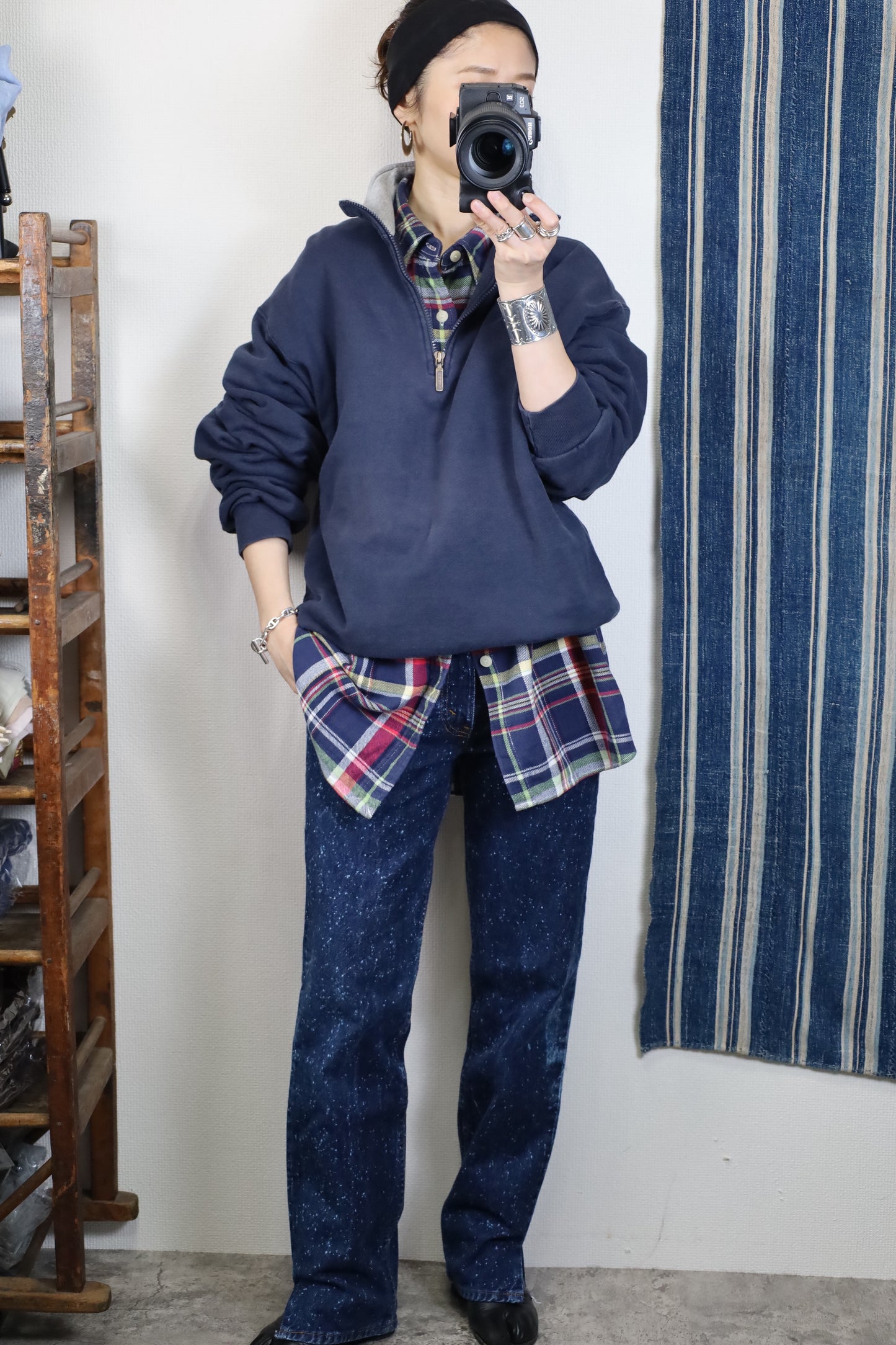 Z525 / 1980's Polp by Ralph Lauren check flannel shirt