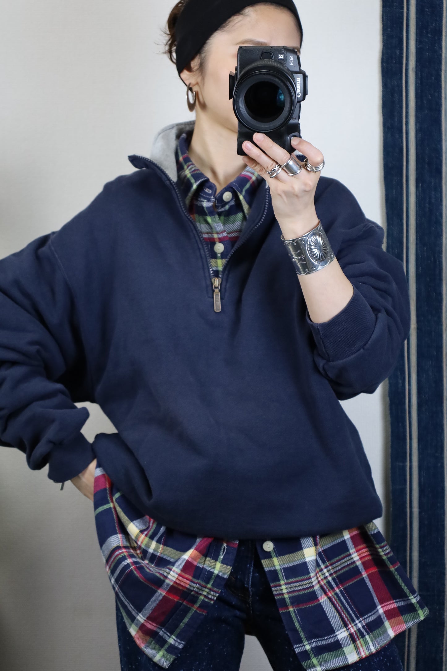 Z525 / 1980's Polp by Ralph Lauren check flannel shirt