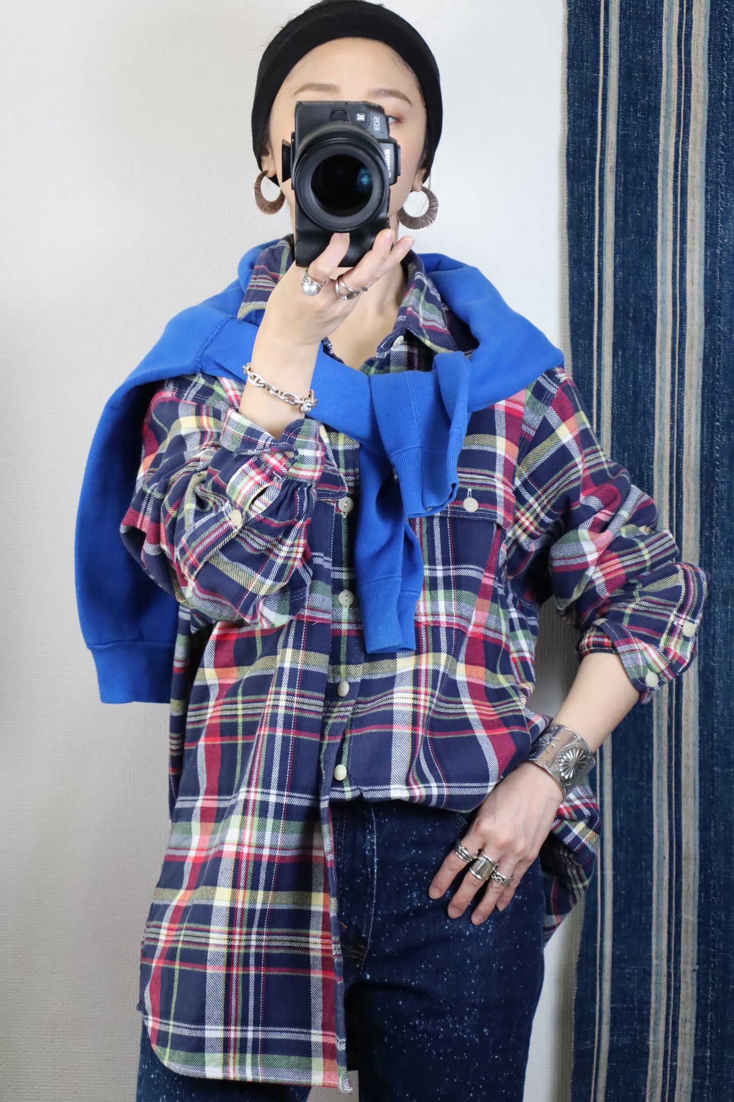 Z525 / 1980's Polp by Ralph Lauren check flannel shirt