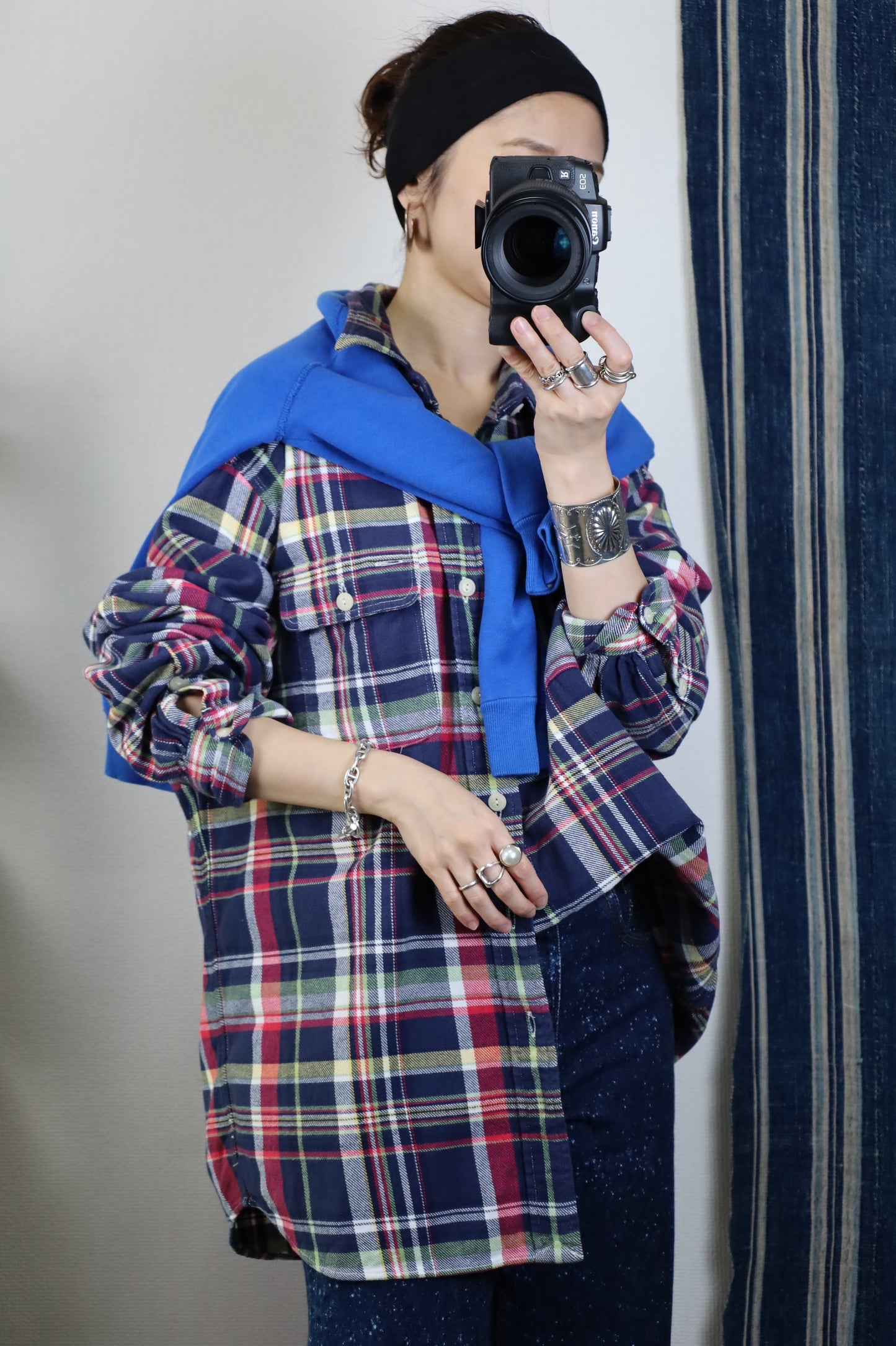 Z525 / 1980's Polp by Ralph Lauren check flannel shirt