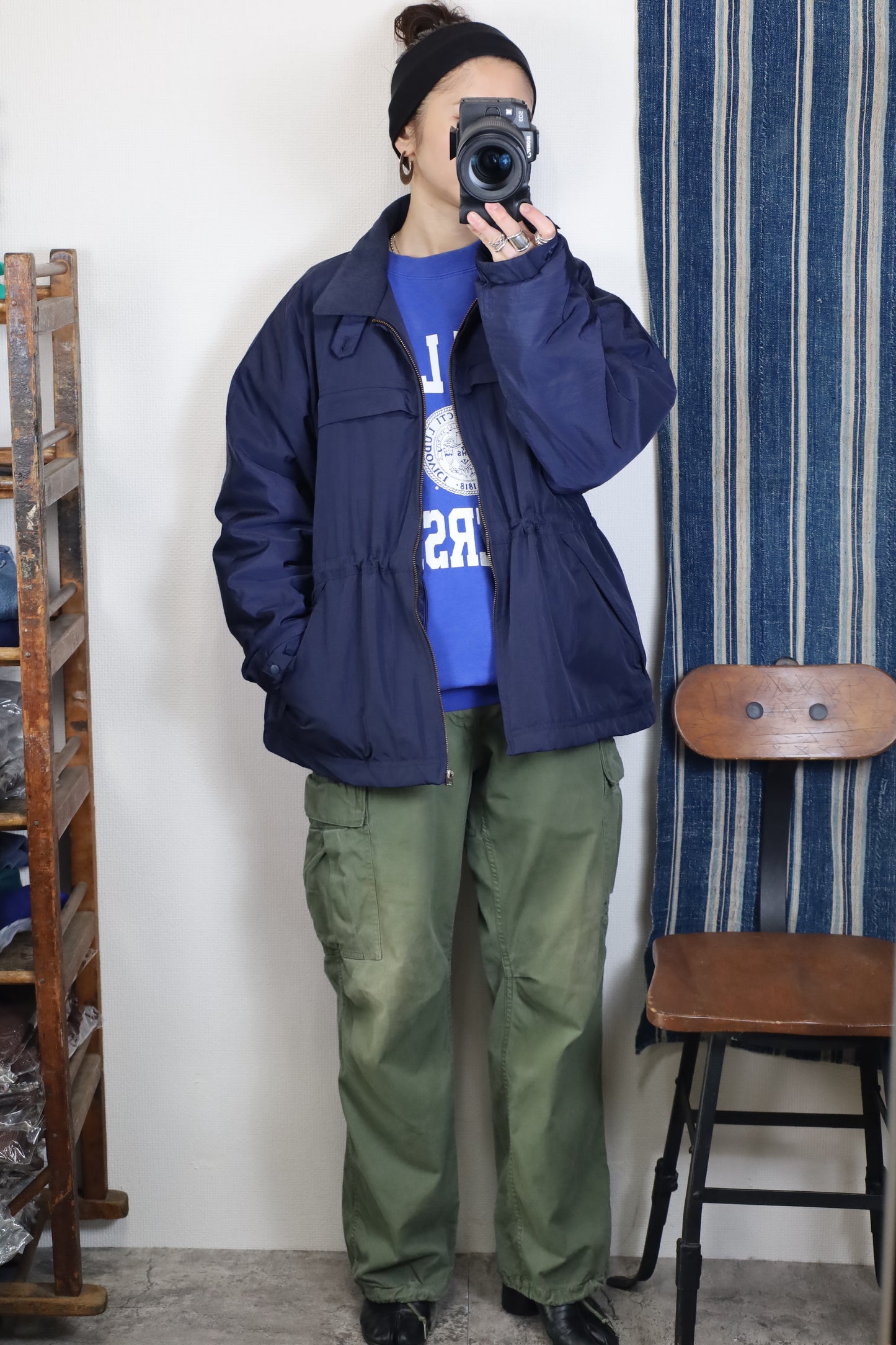 HOWIE padding blouson (navy)