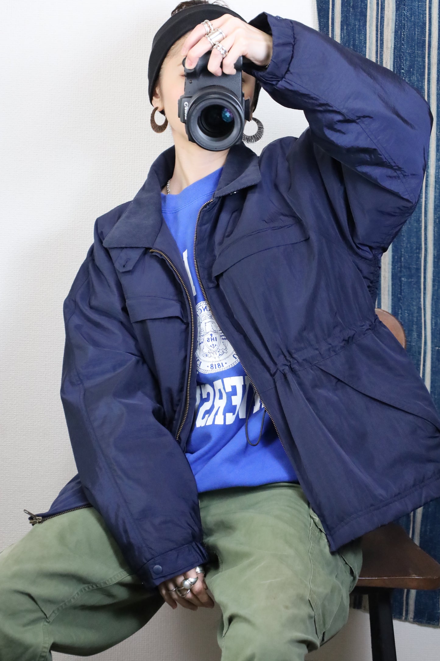 HOWIE padding blouson (navy)