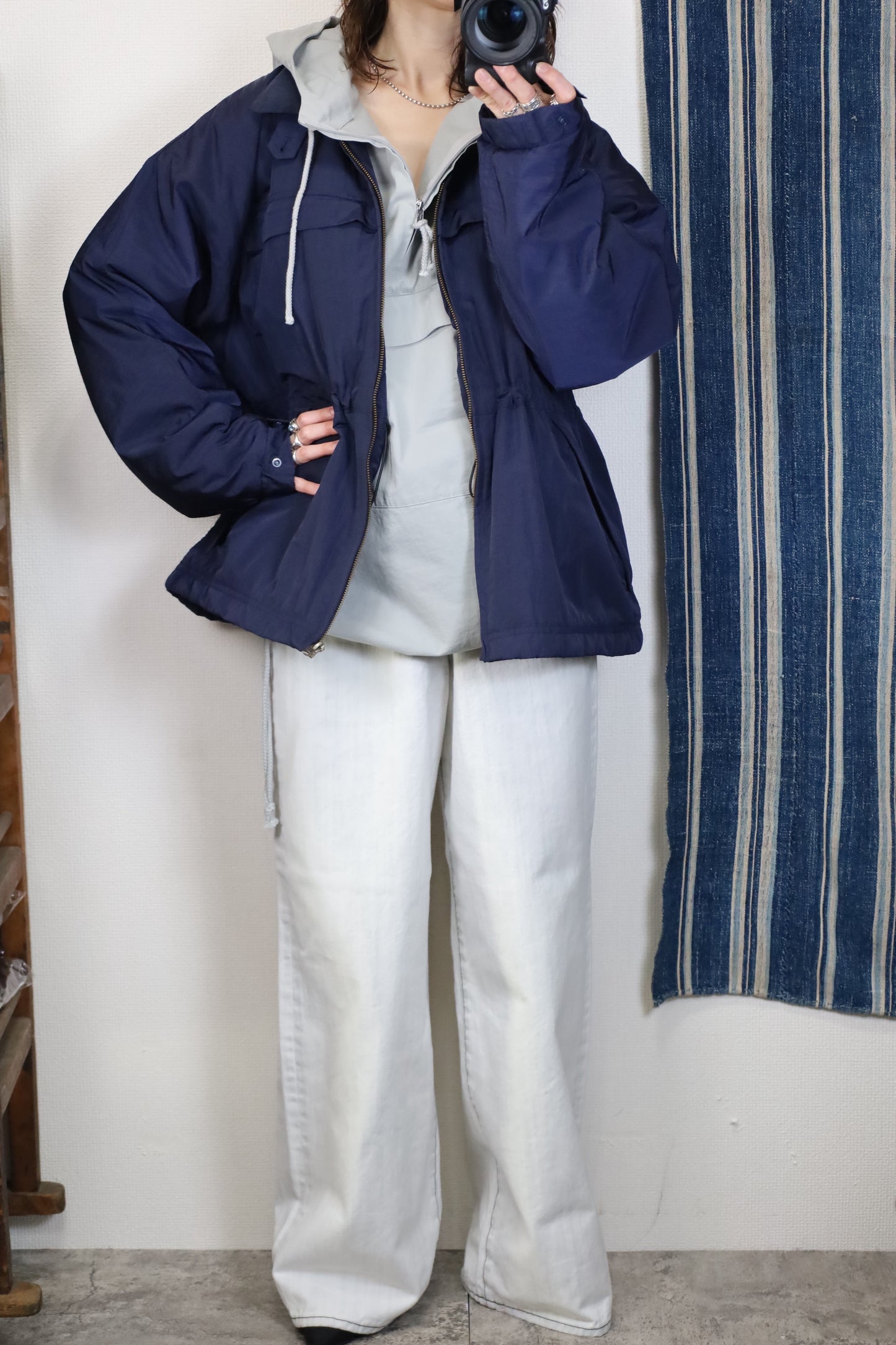 HOWIE padding blouson (navy)