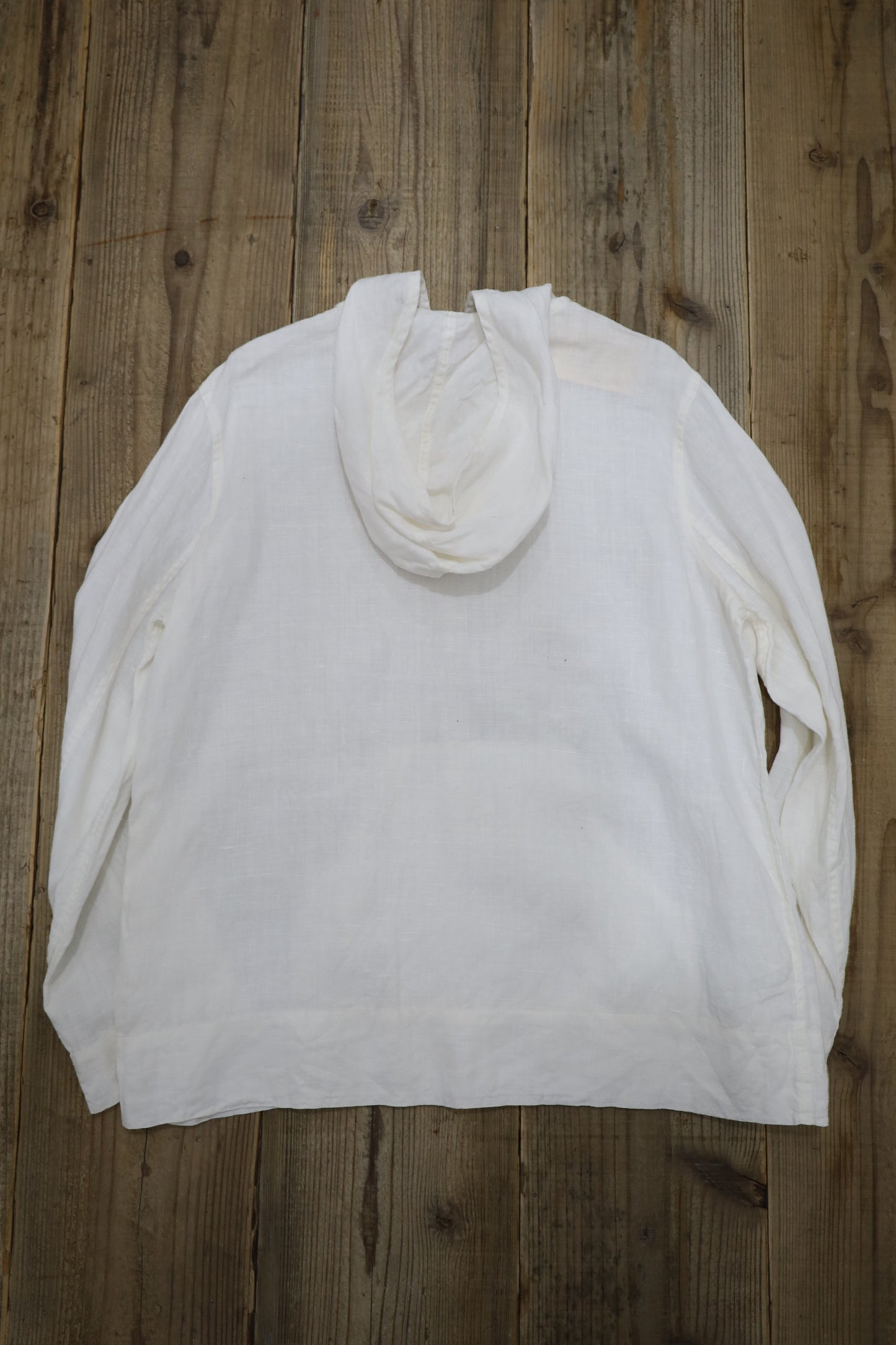 E740 / early 2000's OLD GAP linen hooded shirt
