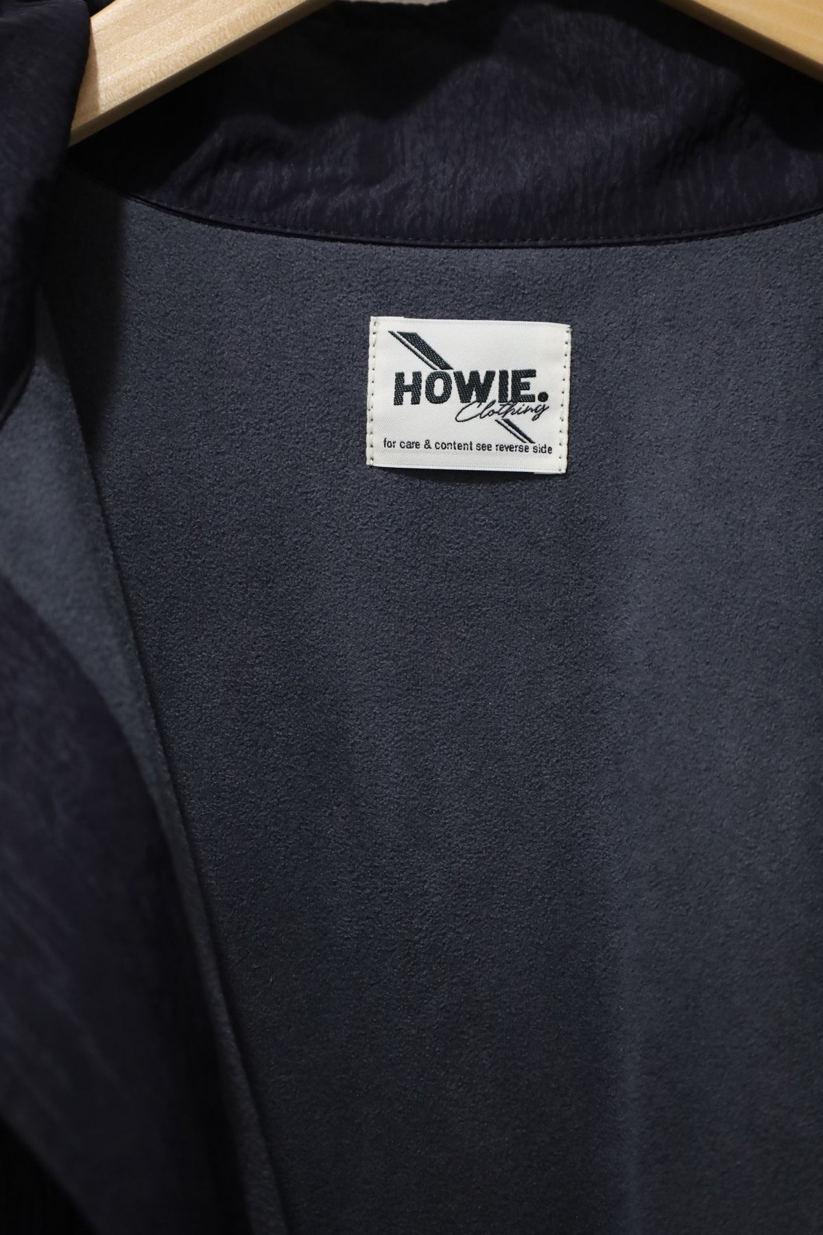 HOWIE nylon stand coat (black)
