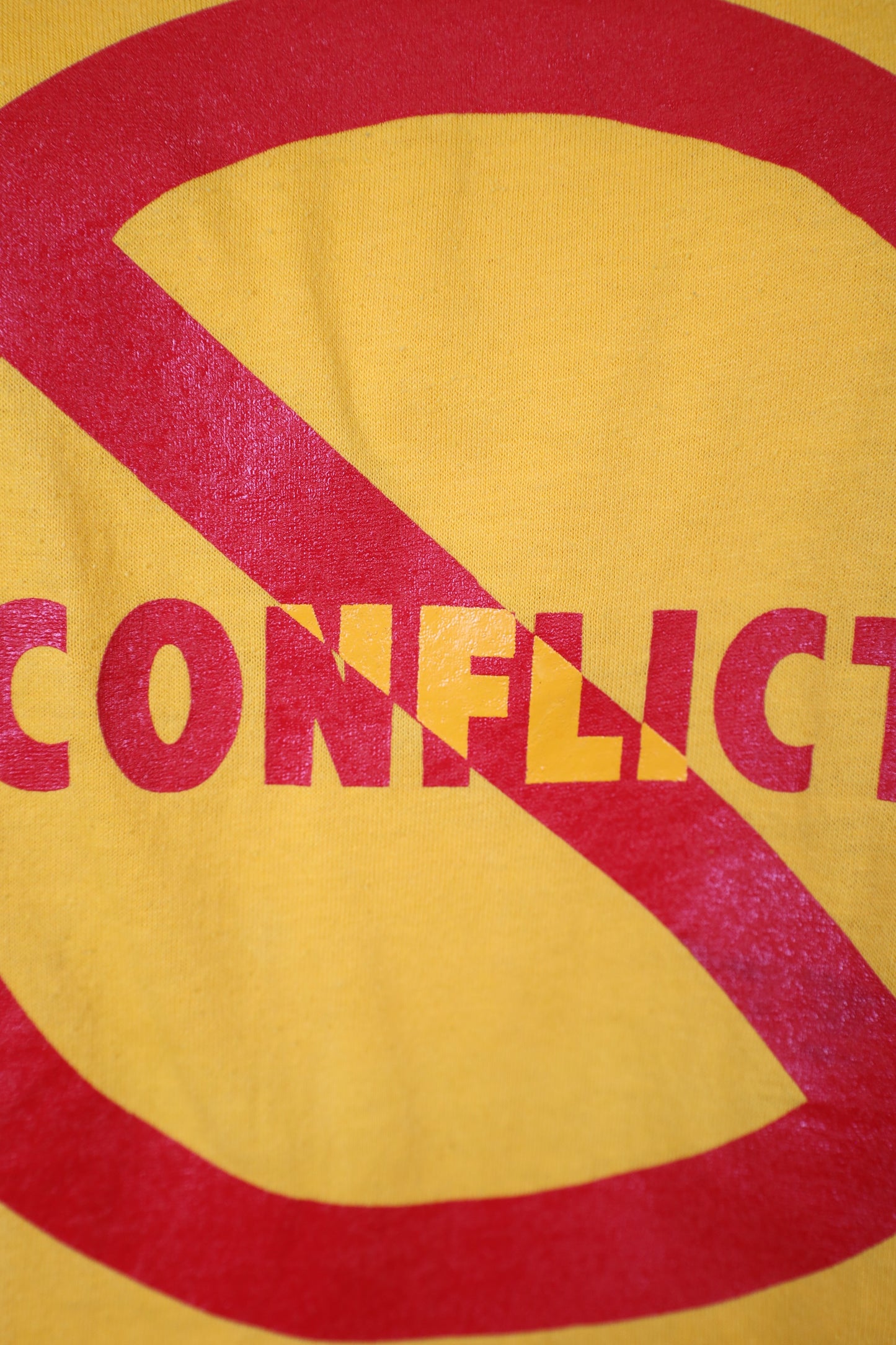 317 / 1990’s OLD TEE JERZEES CONFLICT LOGO