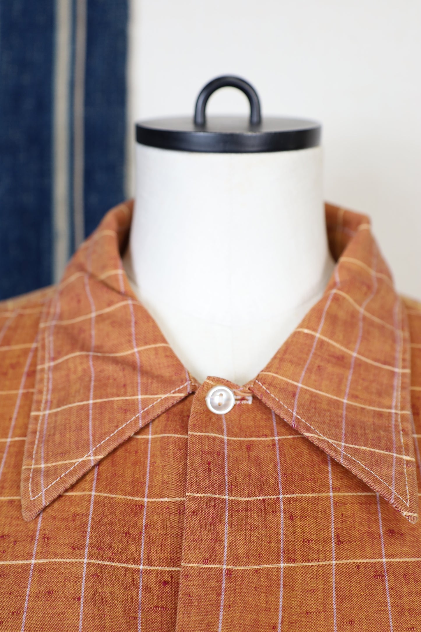 437 / 1950-60's Vintage BoReco Nep Fablic Check Shirt