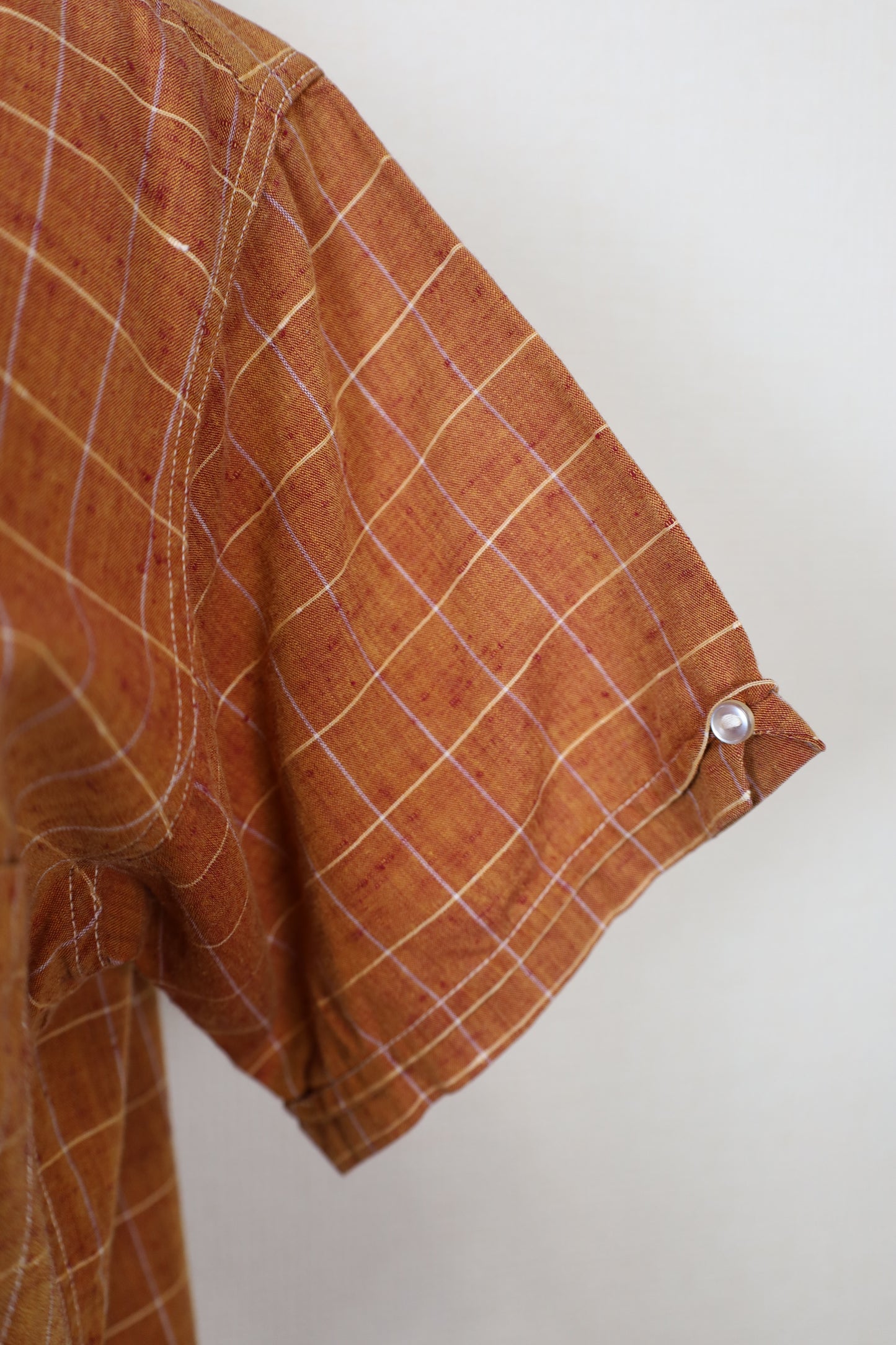 437 / 1950-60's Vintage BoReco Nep Fablic Check Shirt