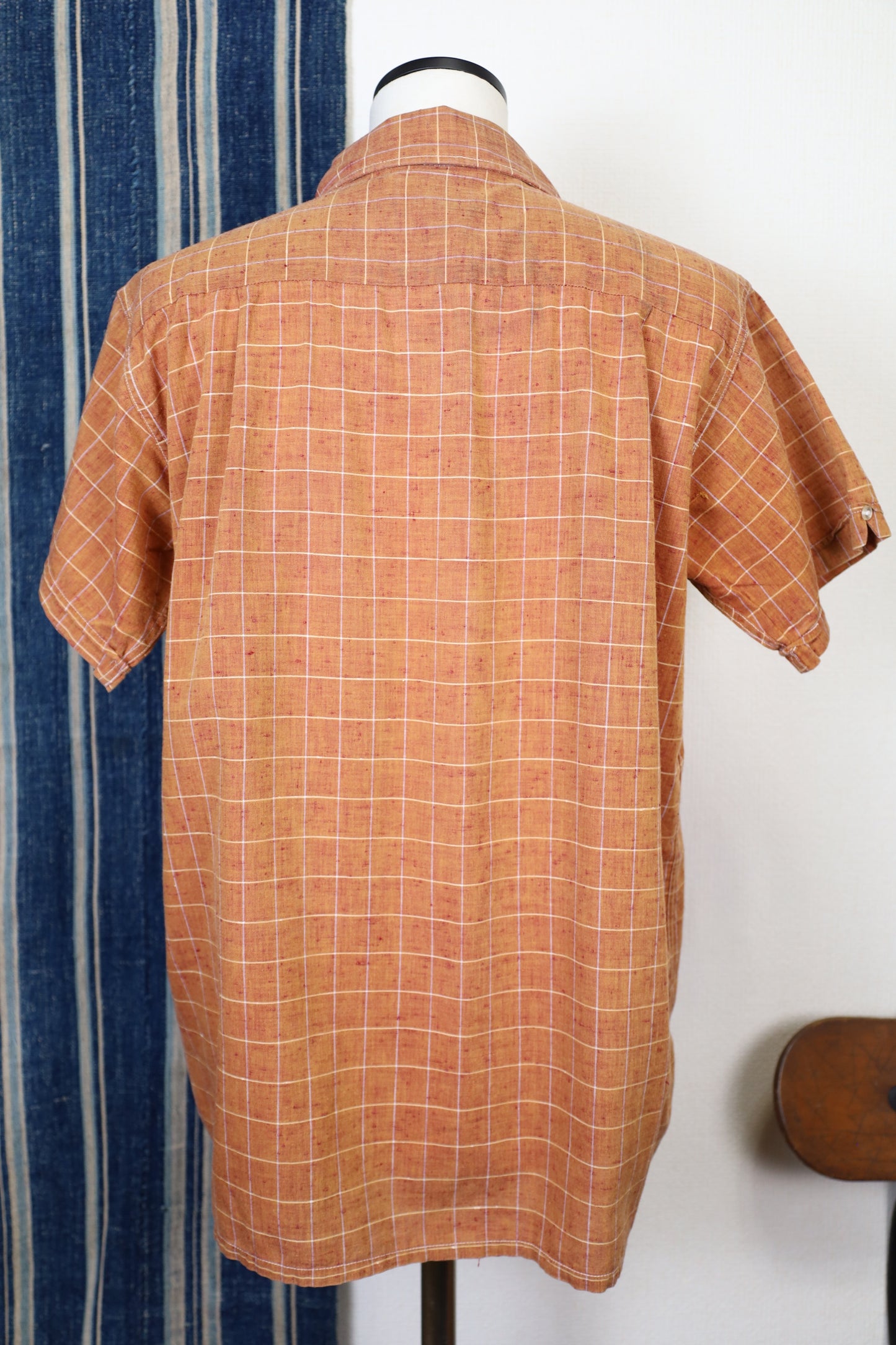 437 / 1950-60's Vintage BoReco Nep Fablic Check Shirt