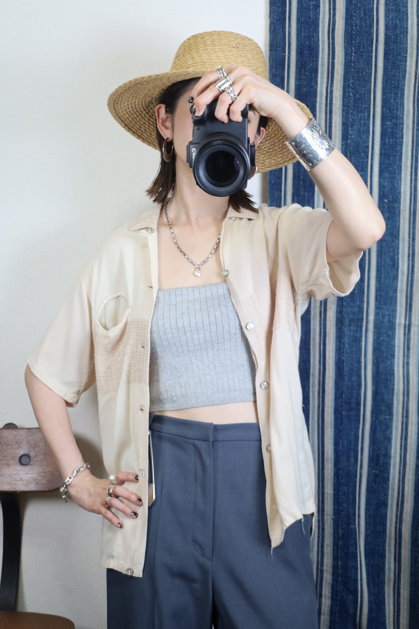 440 / 1960's Vintage Berma rayon Bowling Shirts