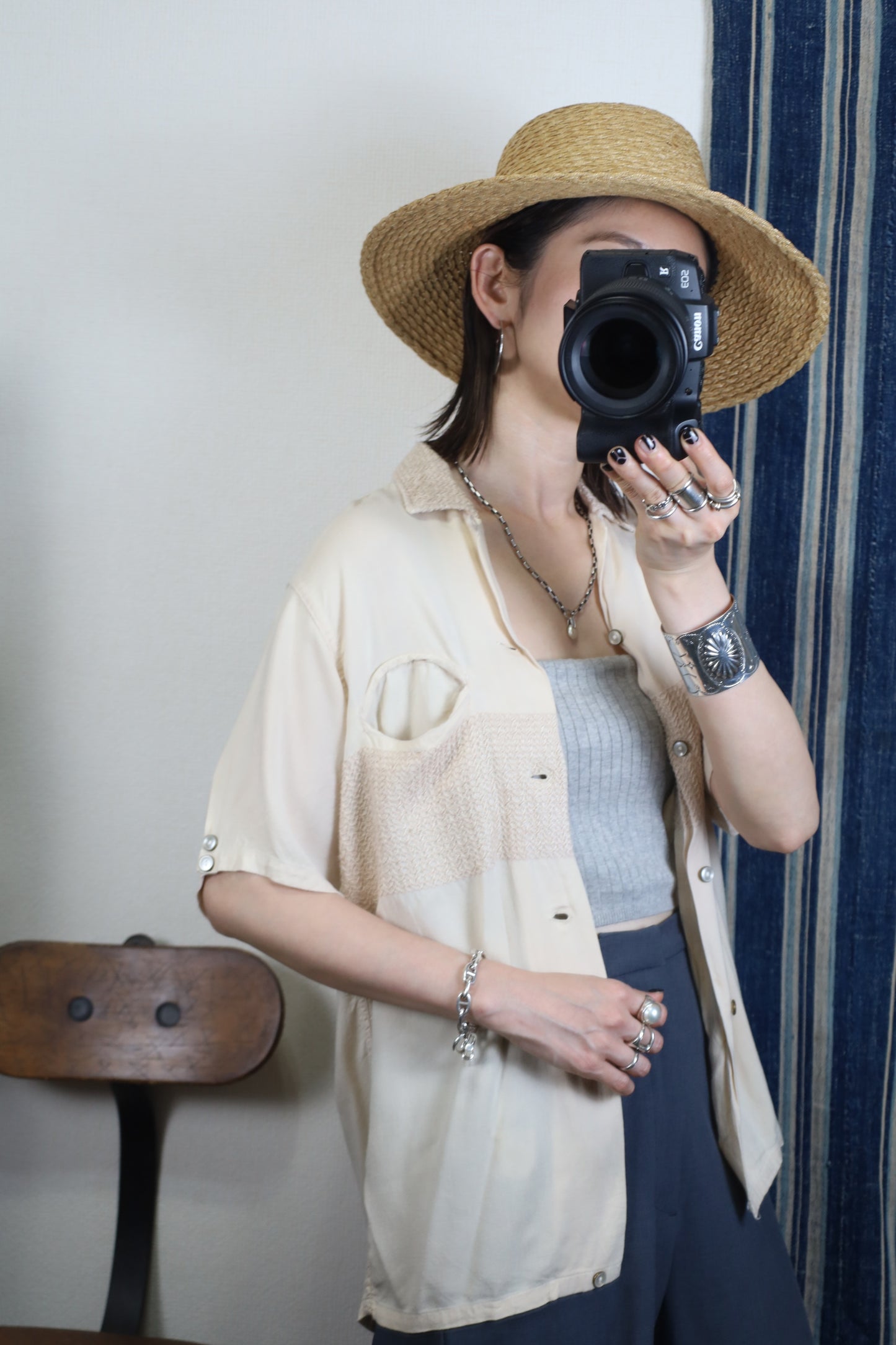 440 / 1960's Vintage Berma rayon Bowling Shirts
