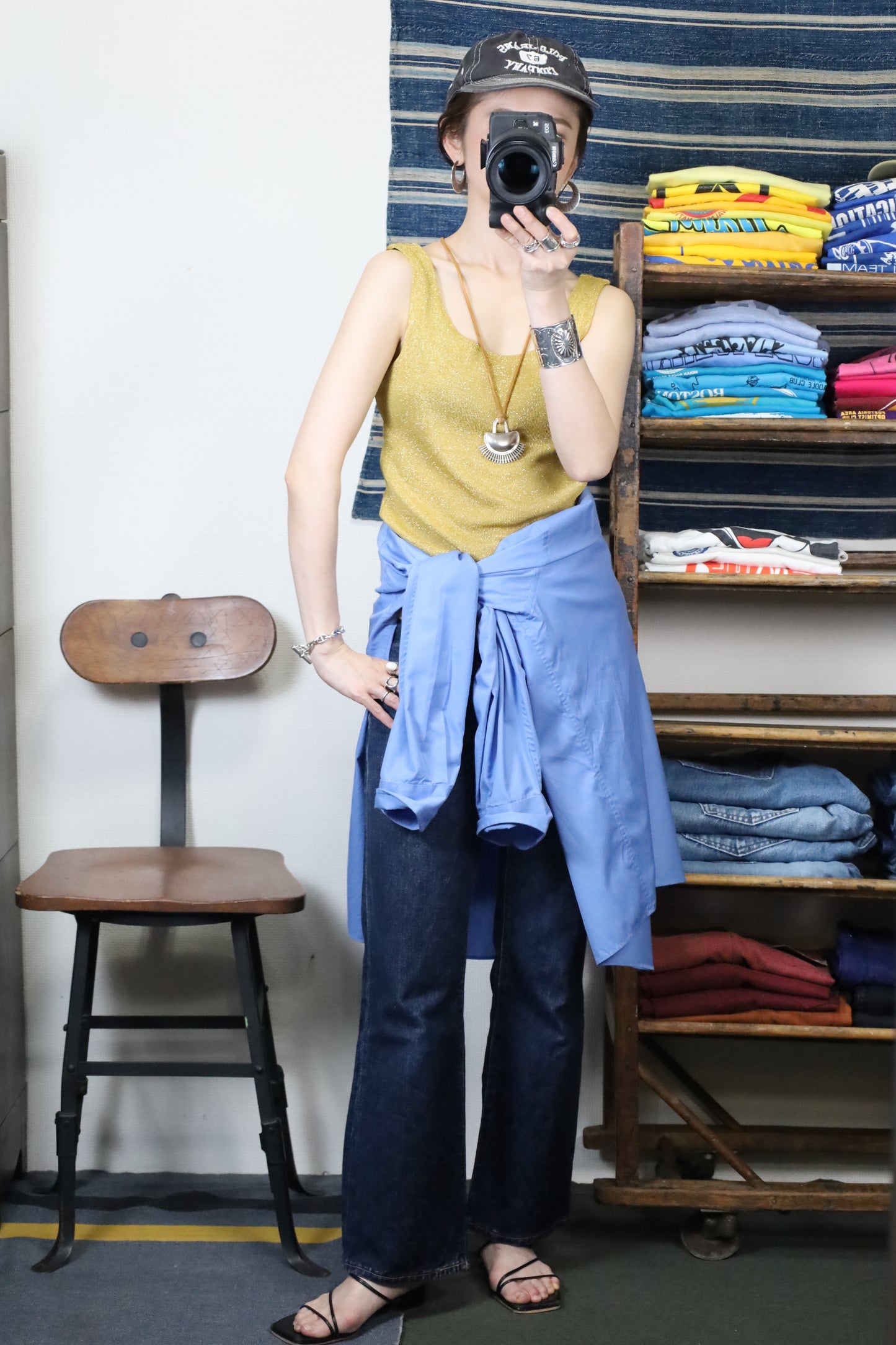 ★Z672 / early2000's ENRO ULTRA POPLIN