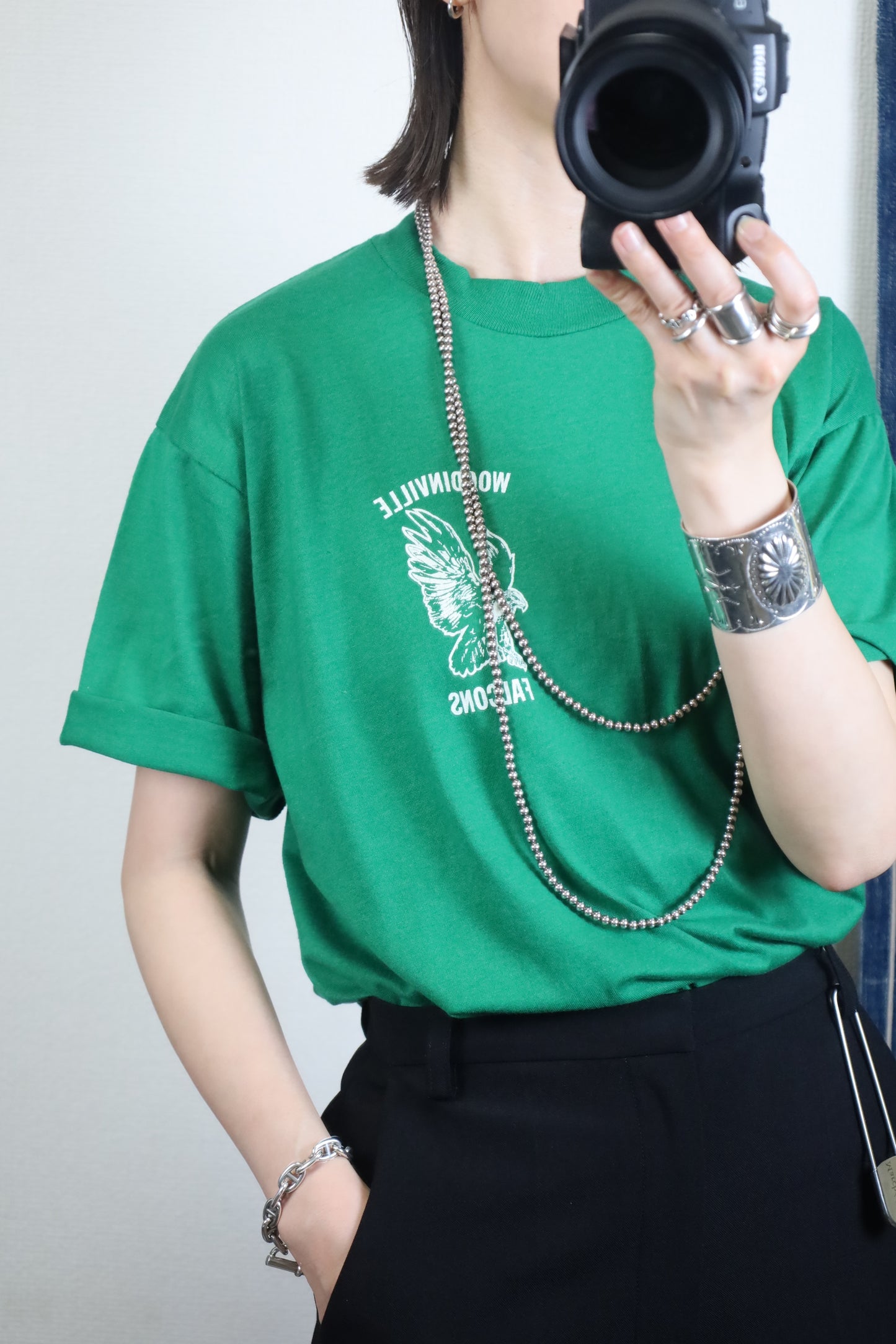 A339 / 1980's sports wear woodi nvill falcons tee