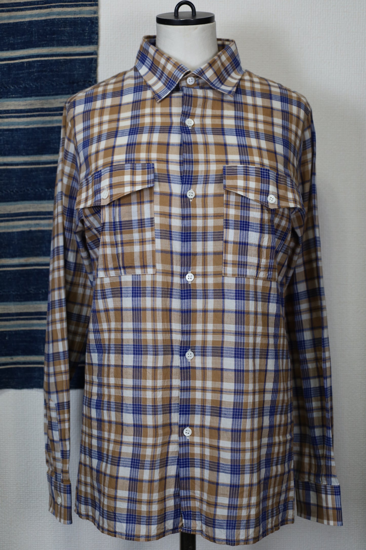 Z629 / 1990's A.P.C. check shirt