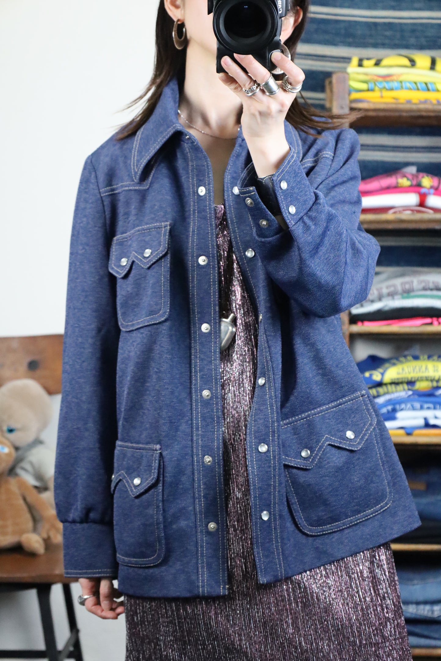 Z208 / 1980's Butteknit Western shirt