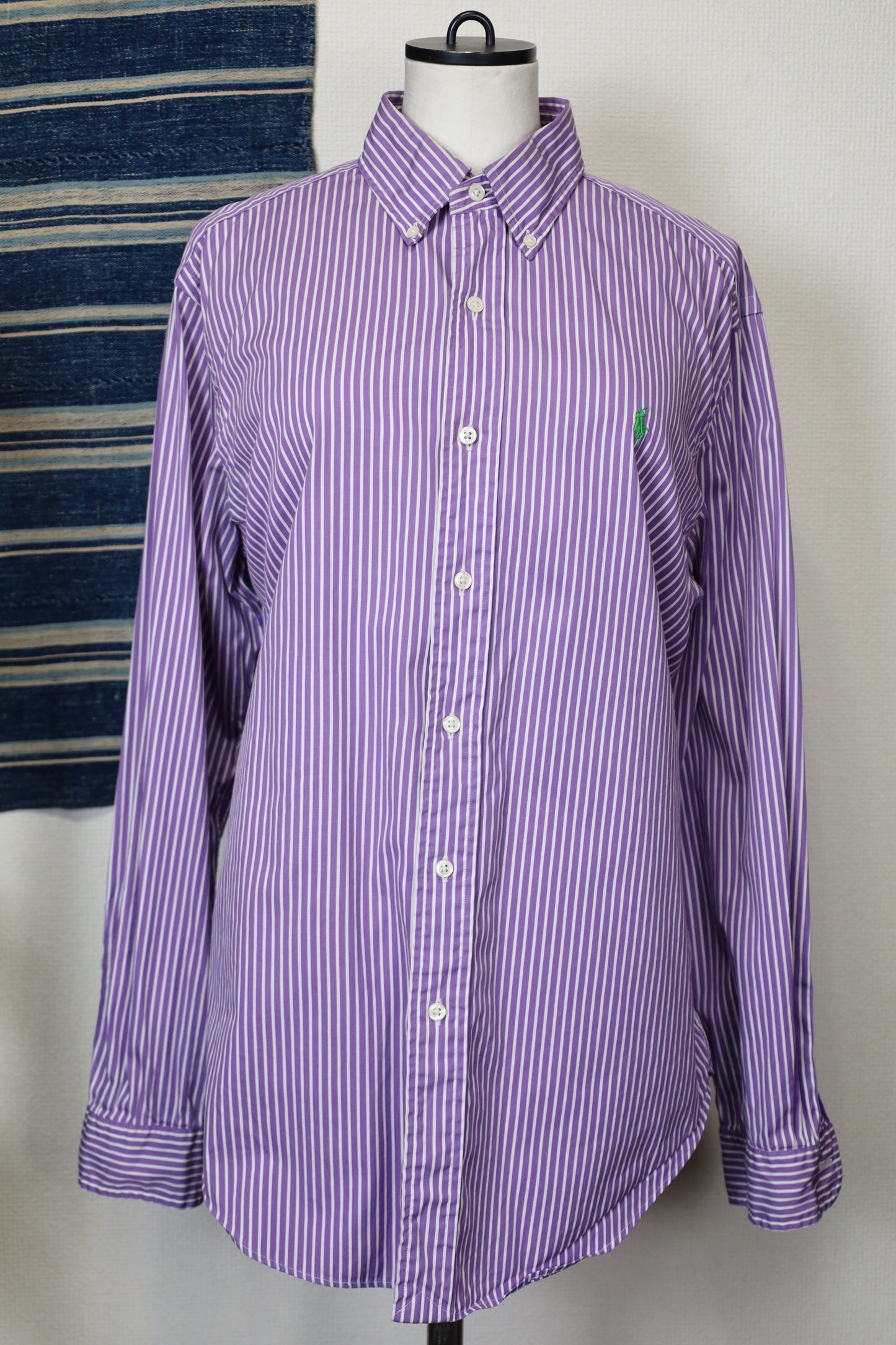 ★607 / 1990's Ralph Lauren classic fit stripe shirt