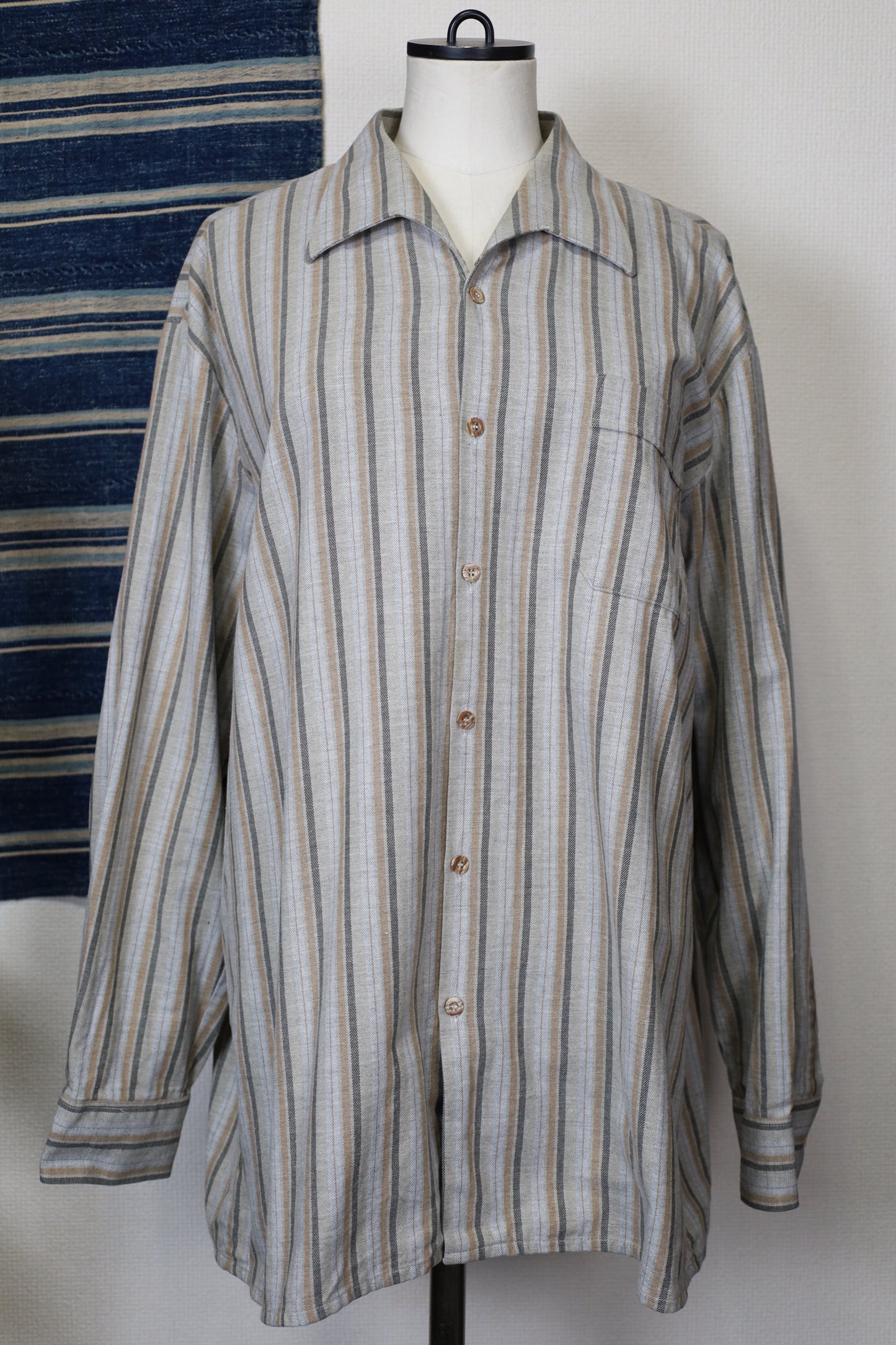 612 / 1990's walbusch mulch stripe shirt