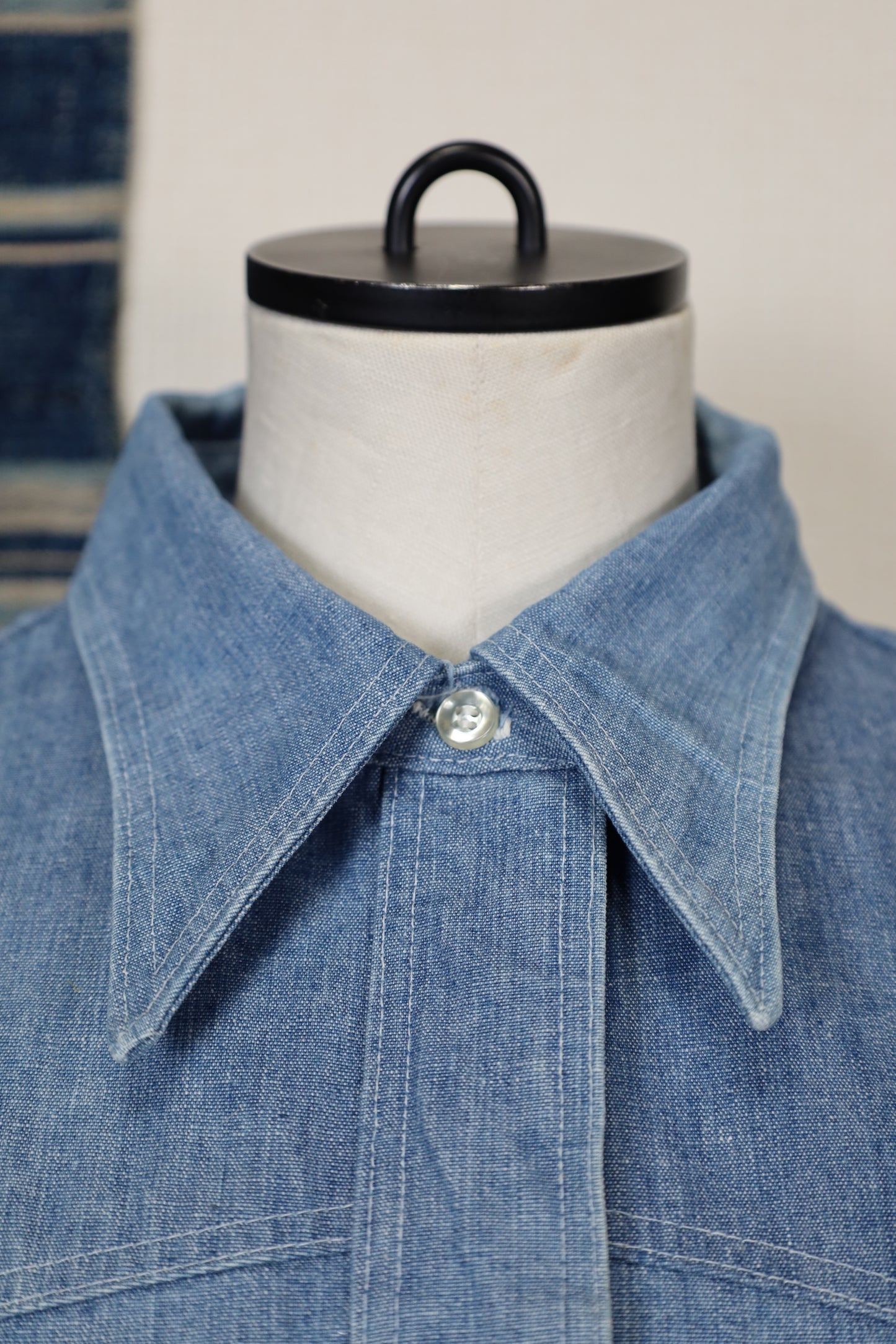Z105 / 1960-70's Vintage Wrangler denim western shirt
