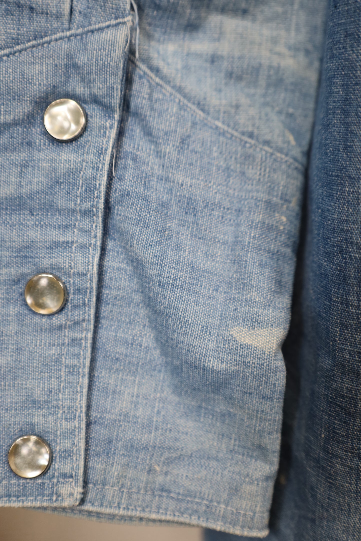 Z105 / 1960-70's Vintage Wrangler denim western shirt
