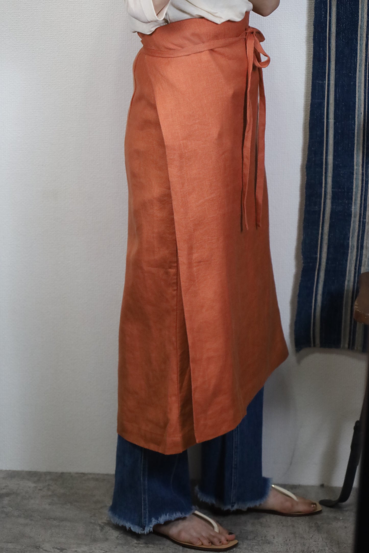 HOWIE apron linen one piece