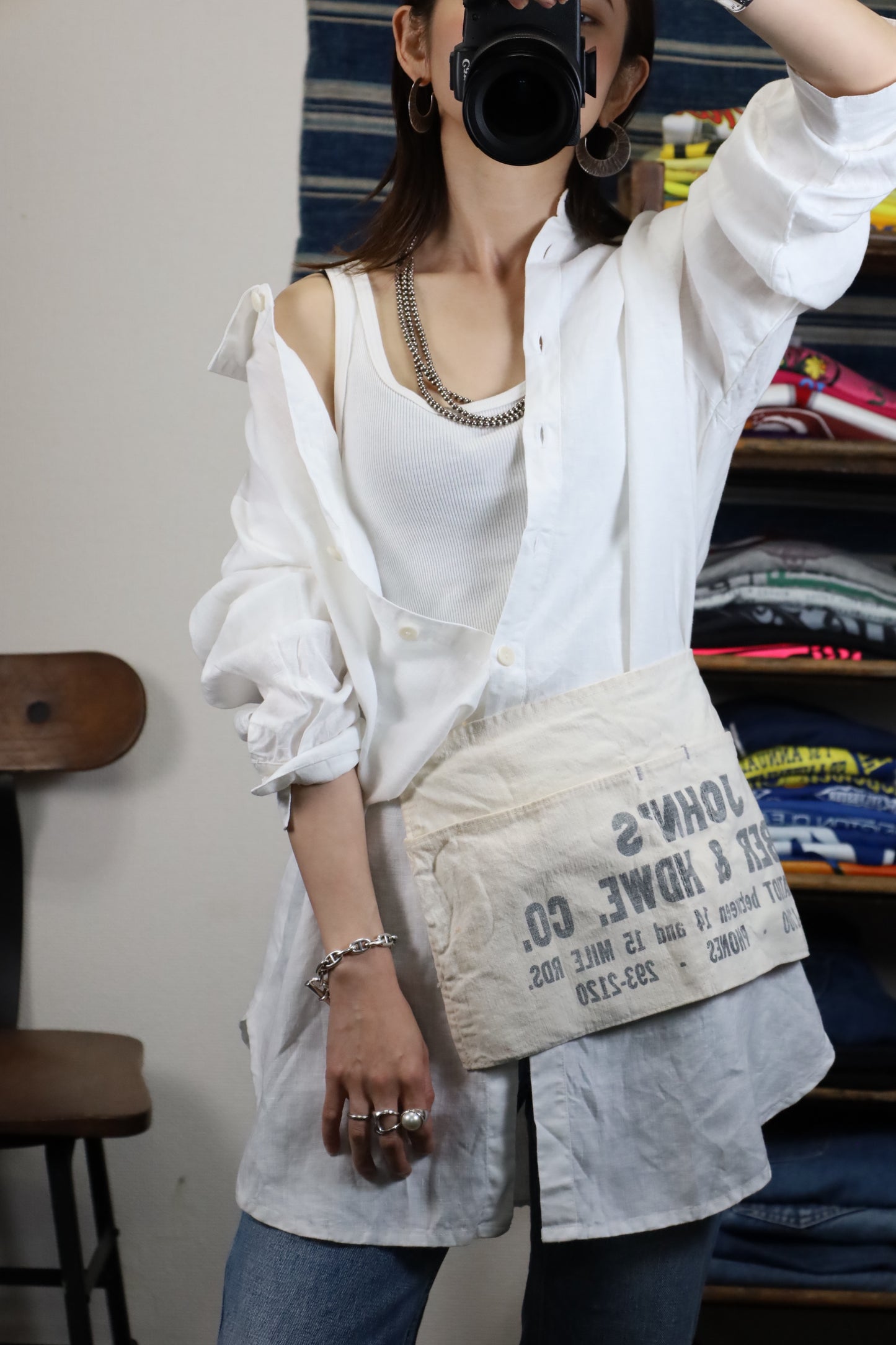 624 / early2000's FLAX linen shirt