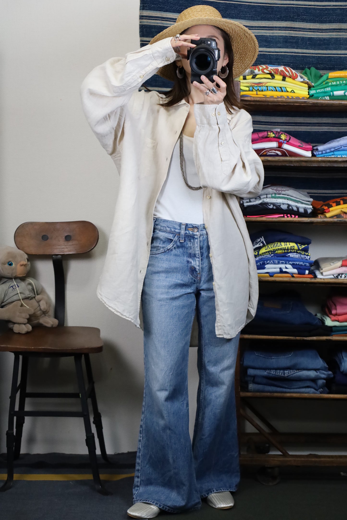 ★602 / 1990's LAND'S END linen shirt