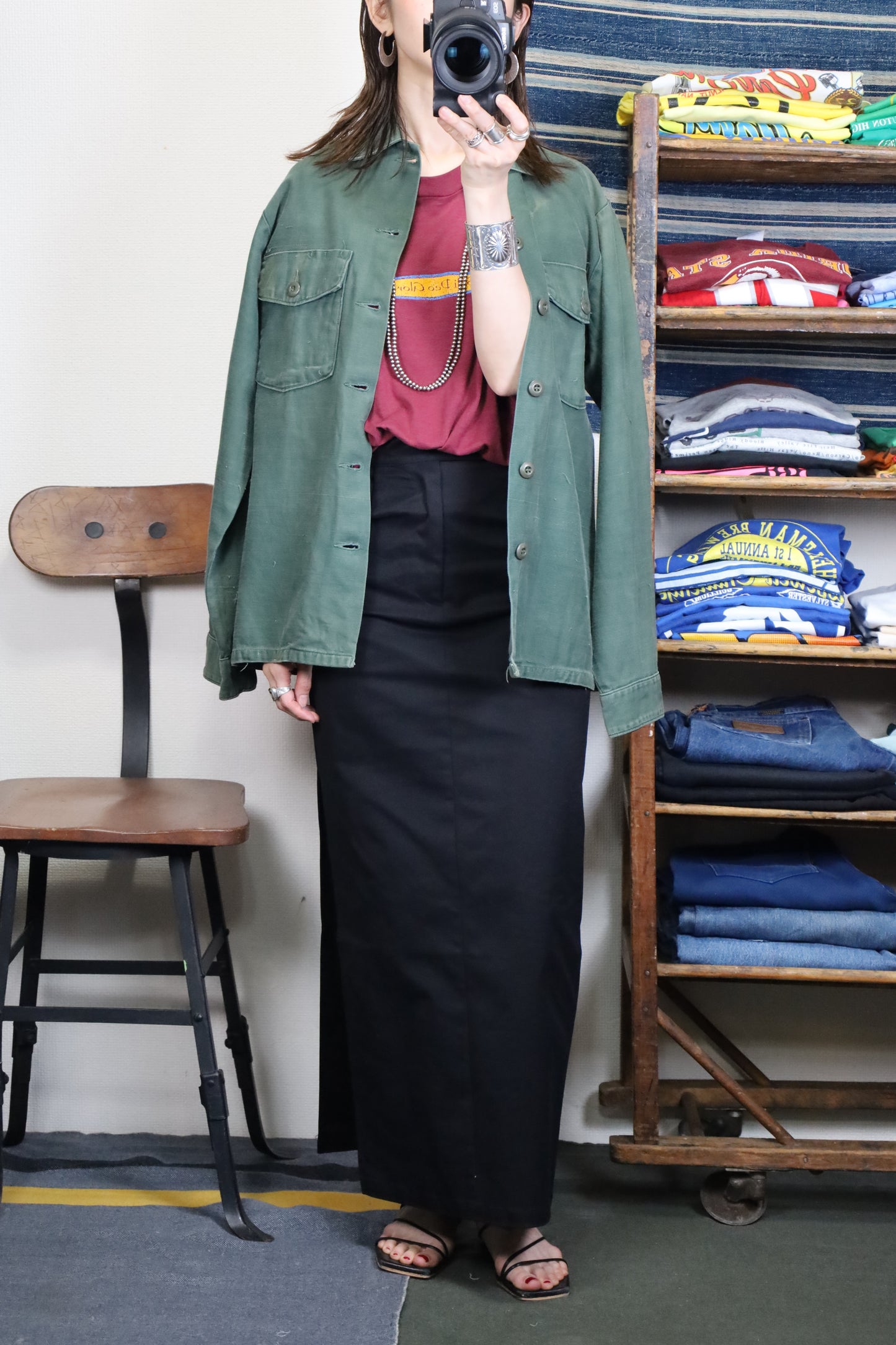 Z677 / 1970's vintage USARMY UTILITY shirt