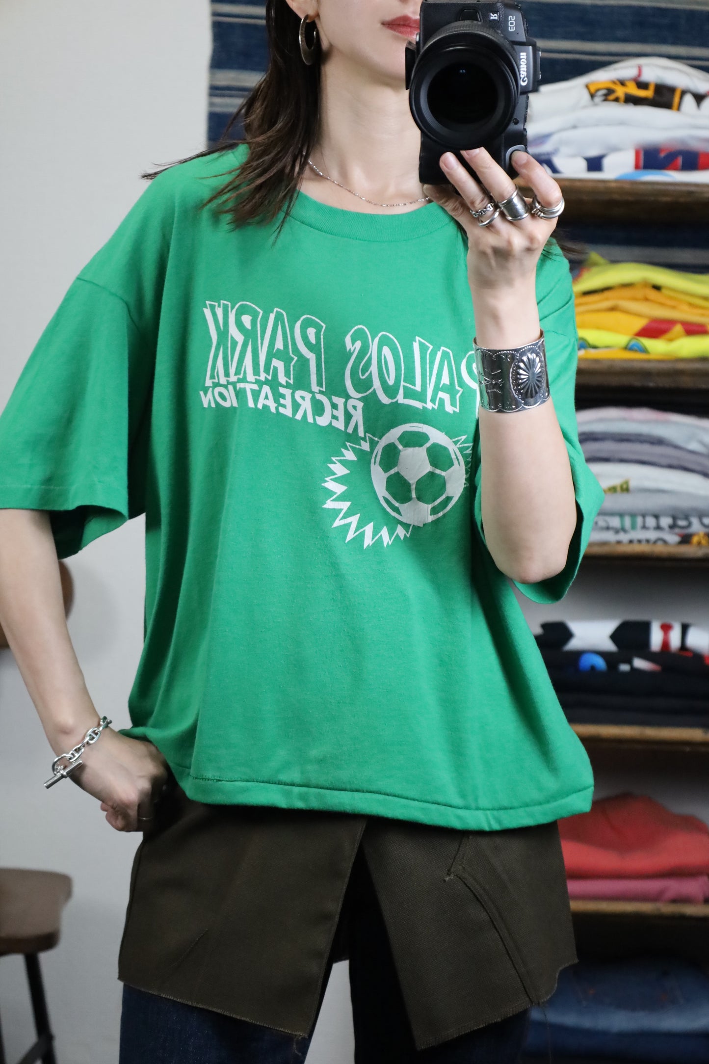 827 / 1980-90's sports wear PALOS PARK TEE