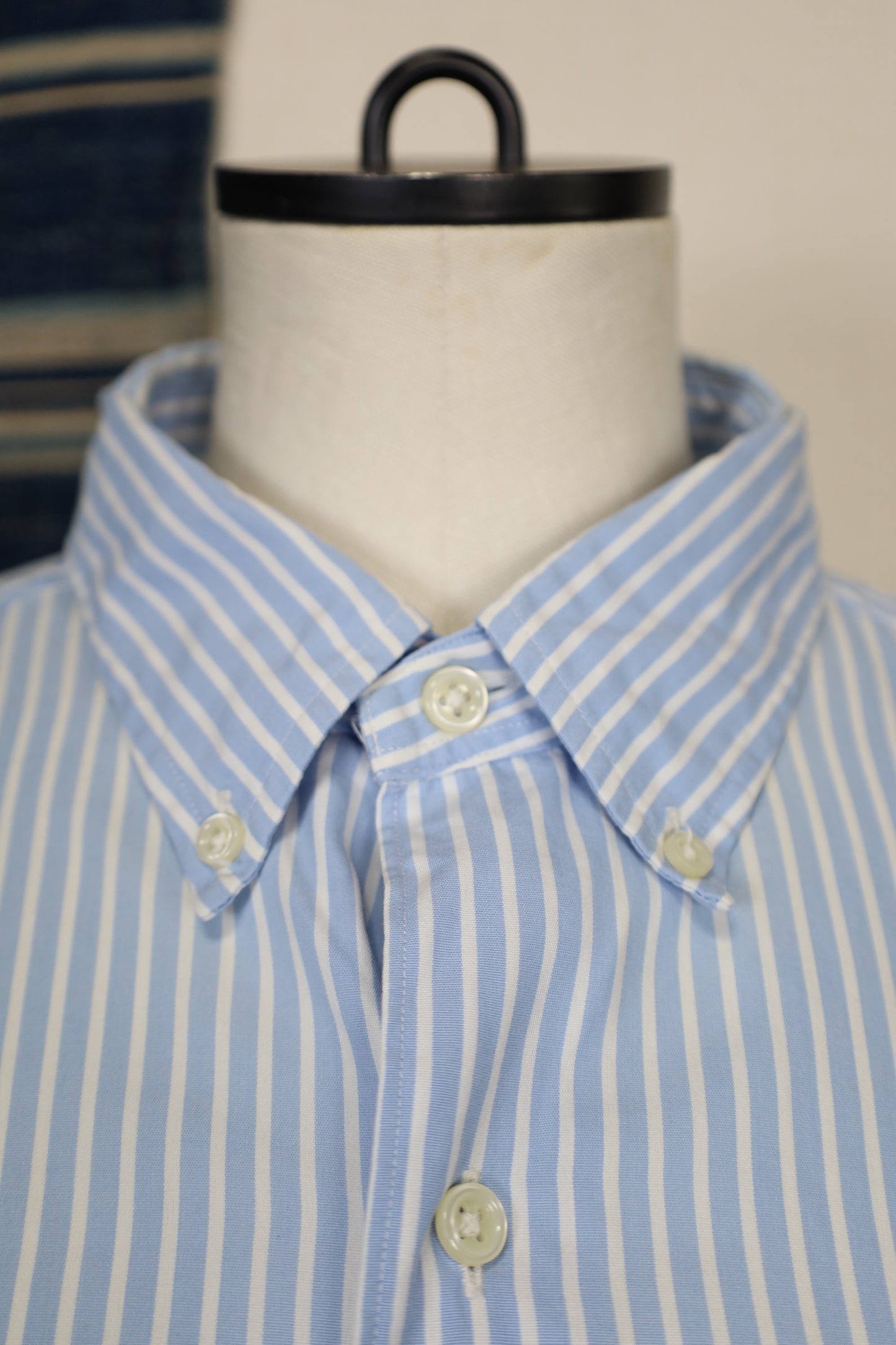 A700 / 1990's OLD Ralph Lauren Blue Stripe Shirt MARLOWE