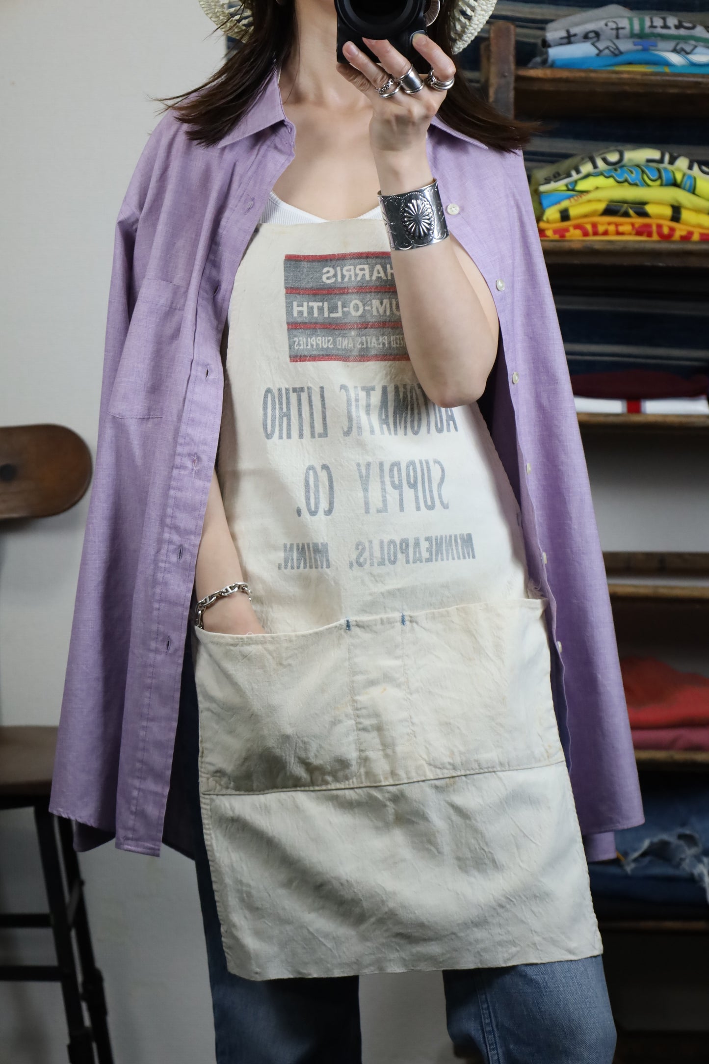 A734 / Vintage Apron AUTOMATIC LITHO SUPPLY