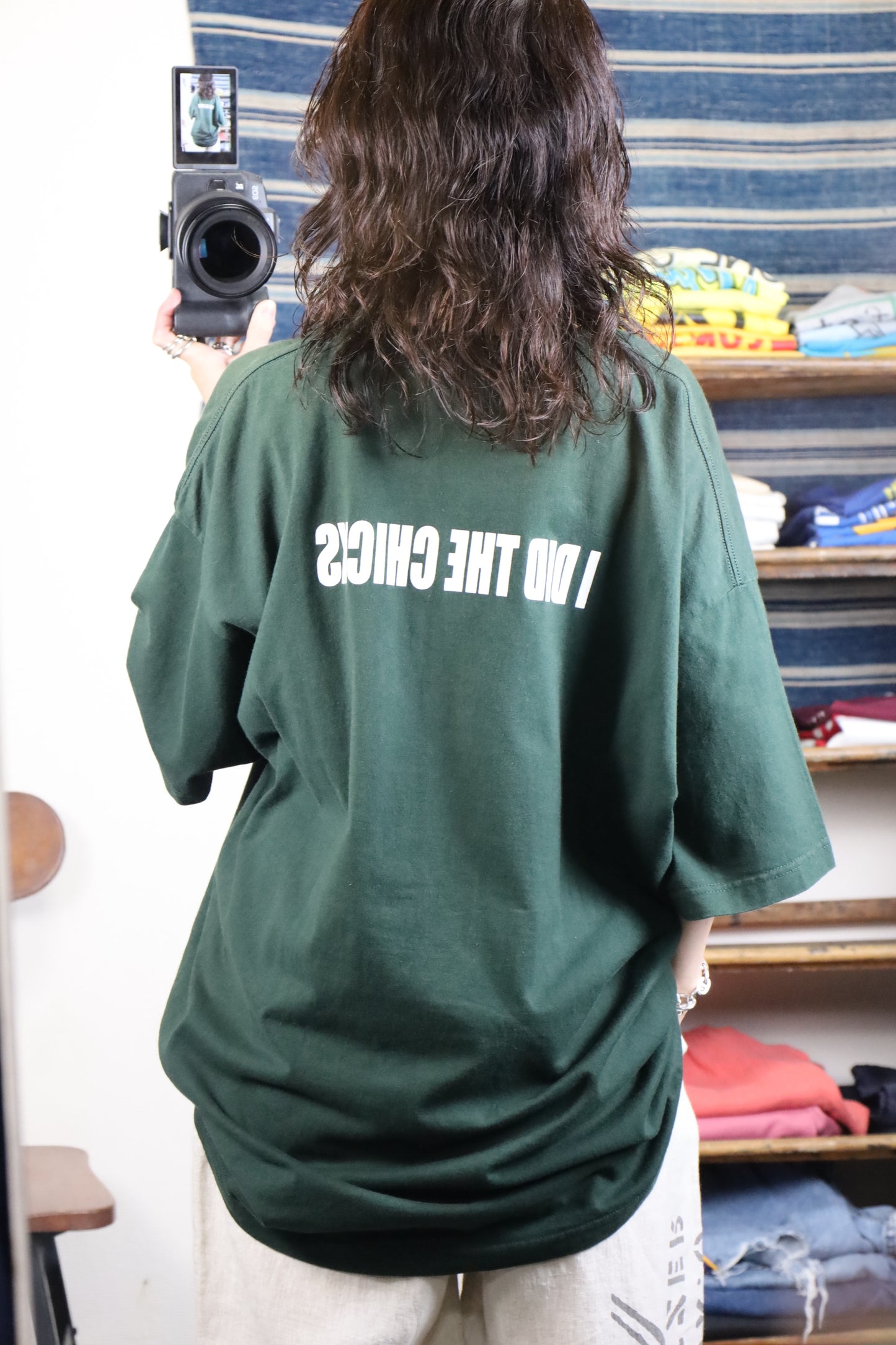 Z625 / 1990's OLD giant Print Tee FREE NATALIE