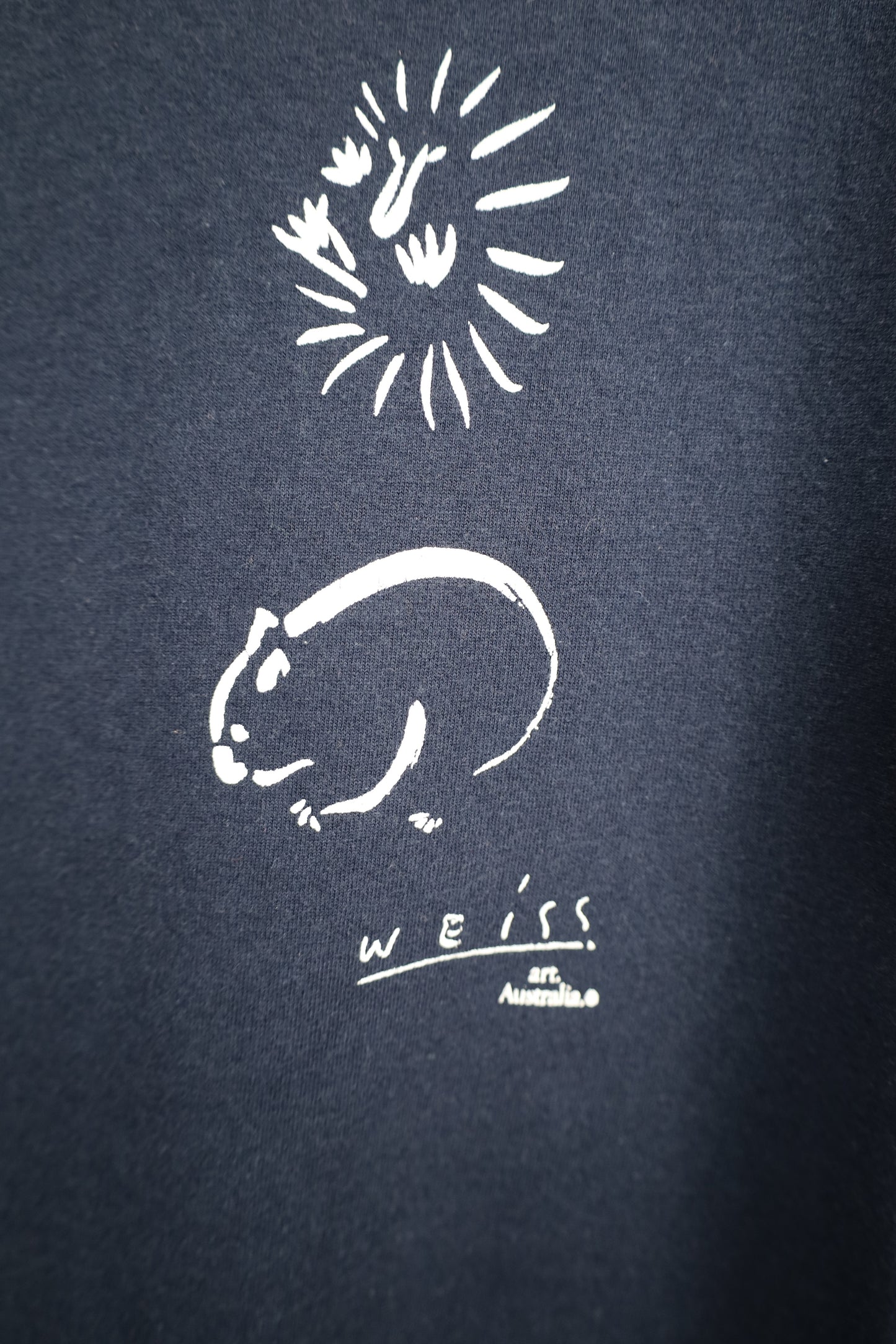 Z163 / 1990's OLD WEiss Souvenits Print T-Shirt