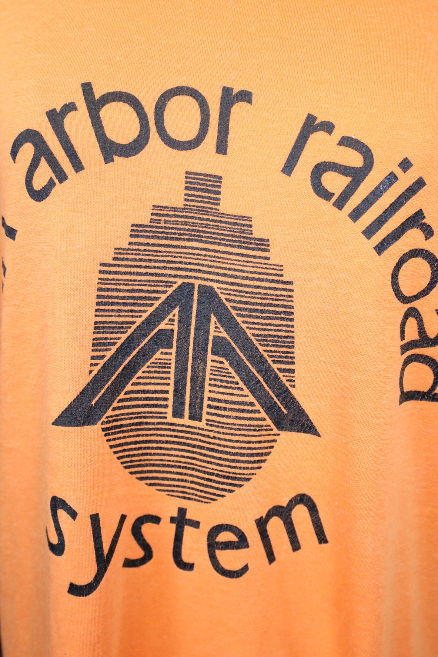 B468 / 1990's OLD UNKNOWN ann arbor railroad Print T-Shirt