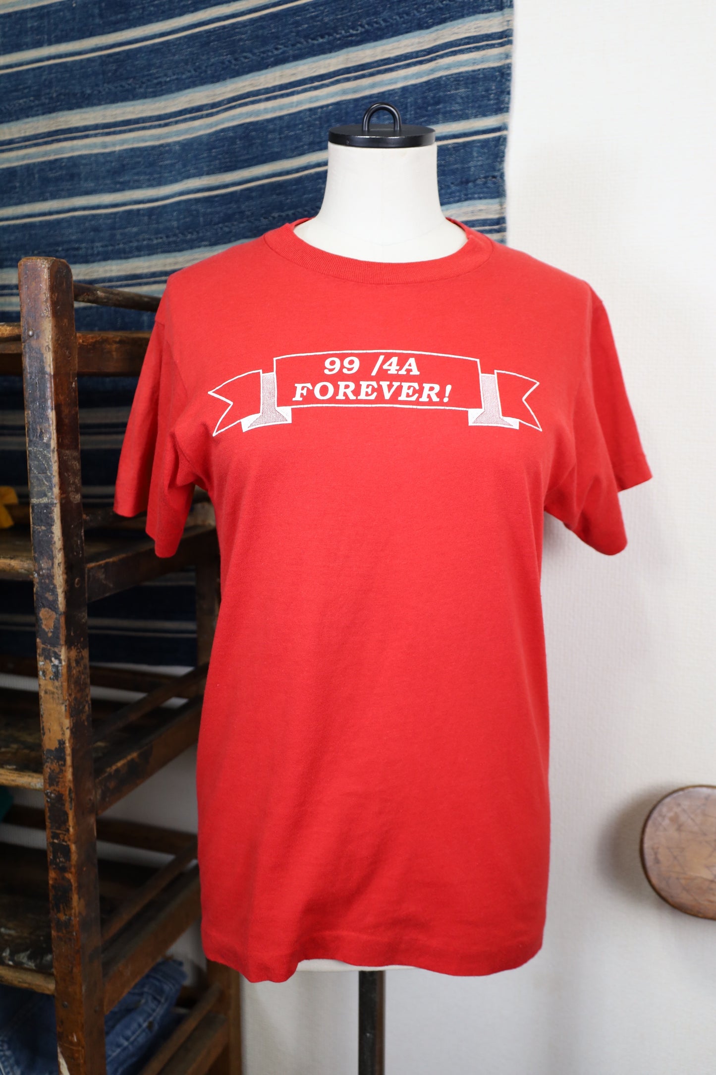 B495 / 1990's OLD SCREEN STARS 99/4A FOREVER Print T-Shirt