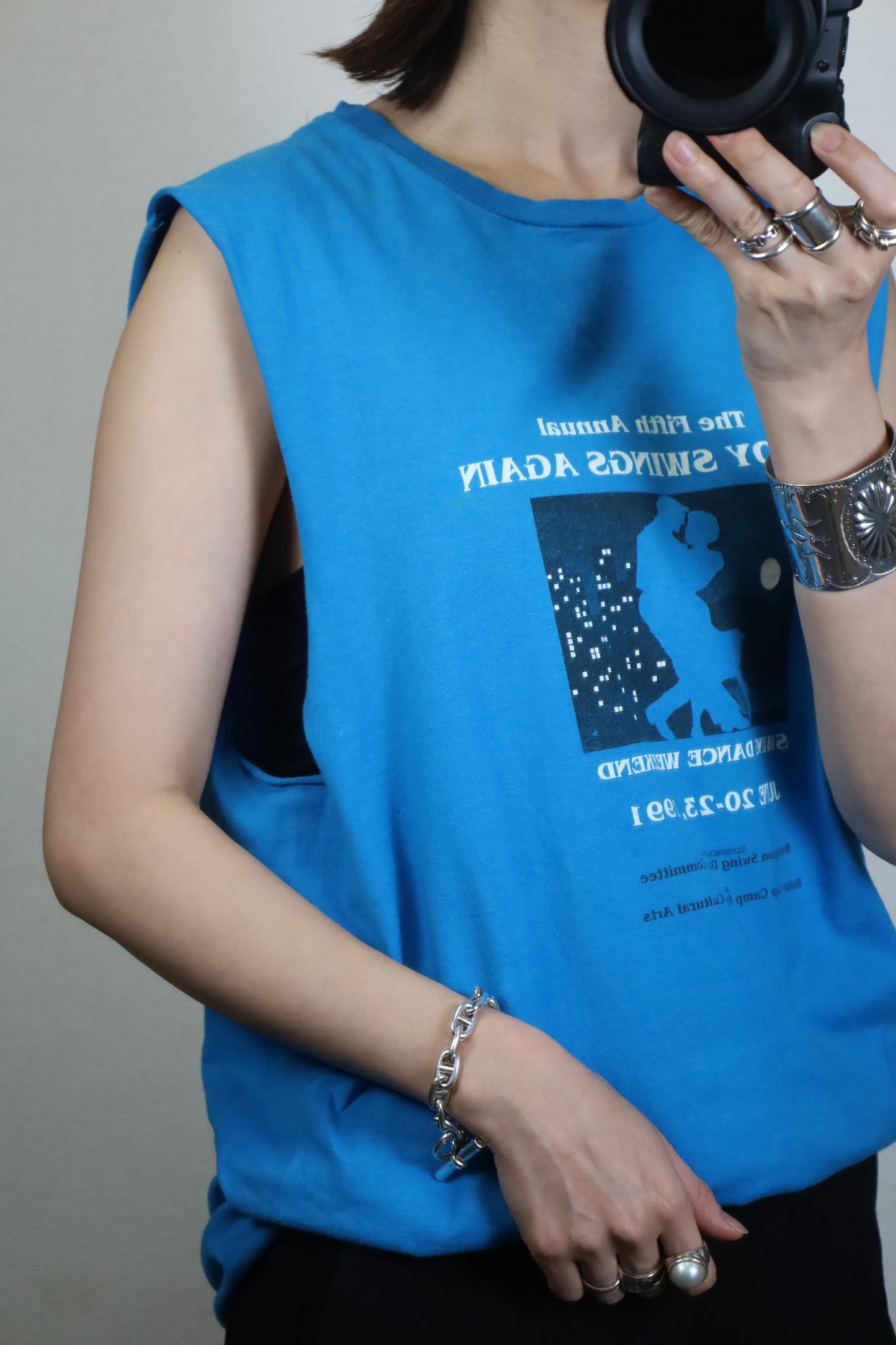 922 / 1990's OLD Hanes SWING DANCE WEEKEND no sleeve tee