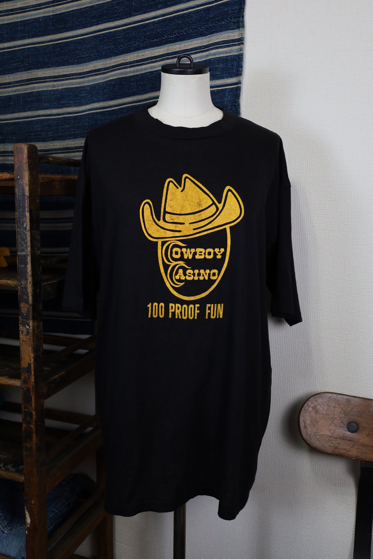 B442 / 1990's OLD Bantam Cow boy ASINO Print Tee
