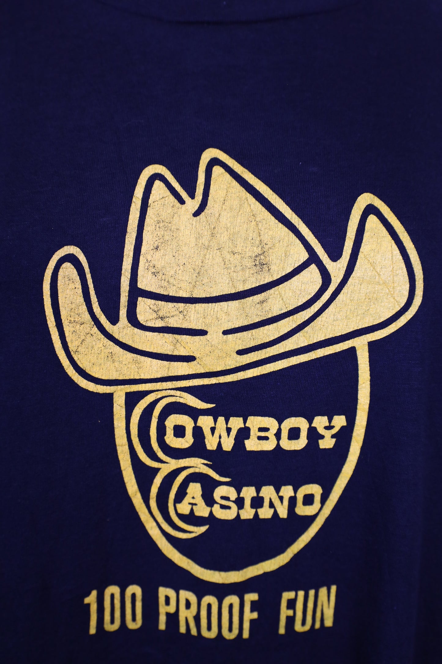 B442 / 1990's OLD Bantam Cow boy ASINO Print Tee