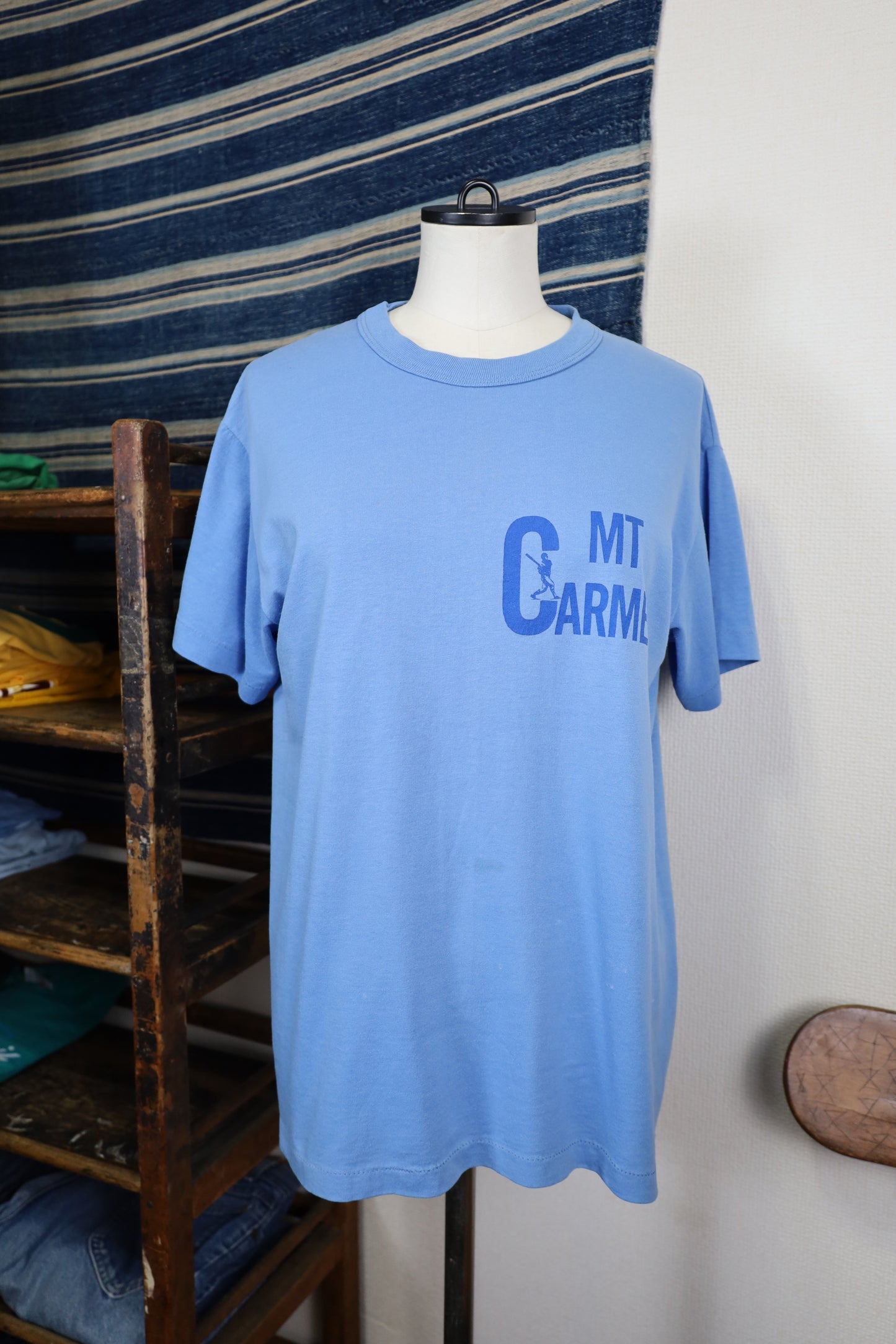 Z845 / 1990's OLD RUSSELL ATHLETIC MT.CARMEL Print T-Shirt