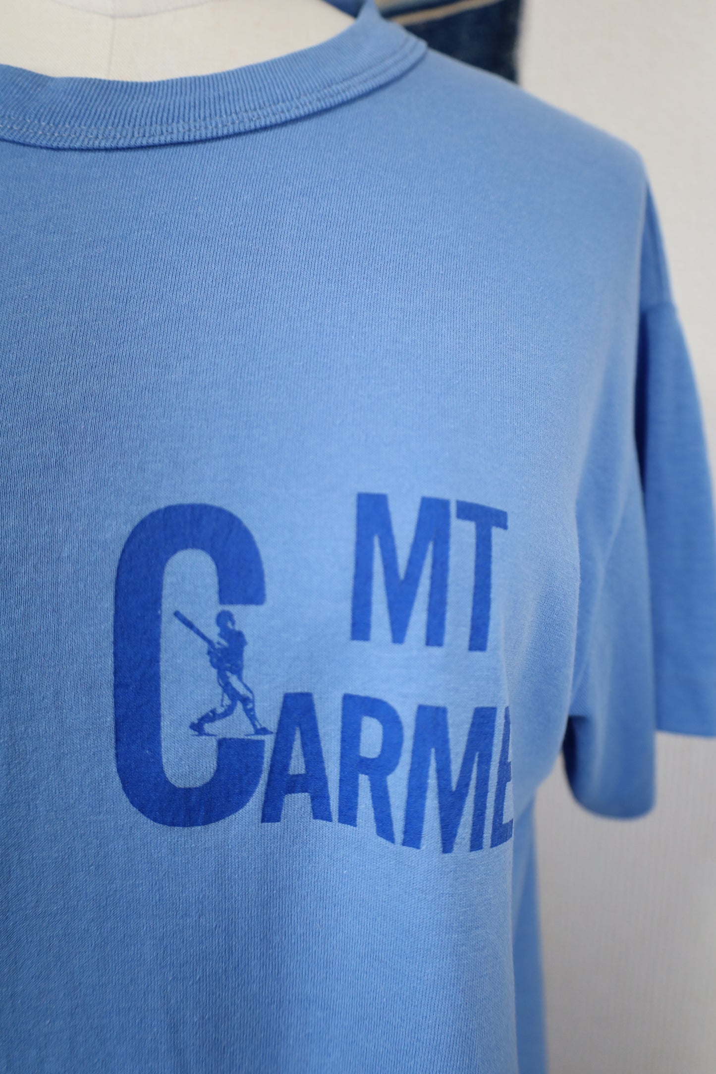 Z845 / 1990's OLD RUSSELL ATHLETIC MT.CARMEL Print T-Shirt