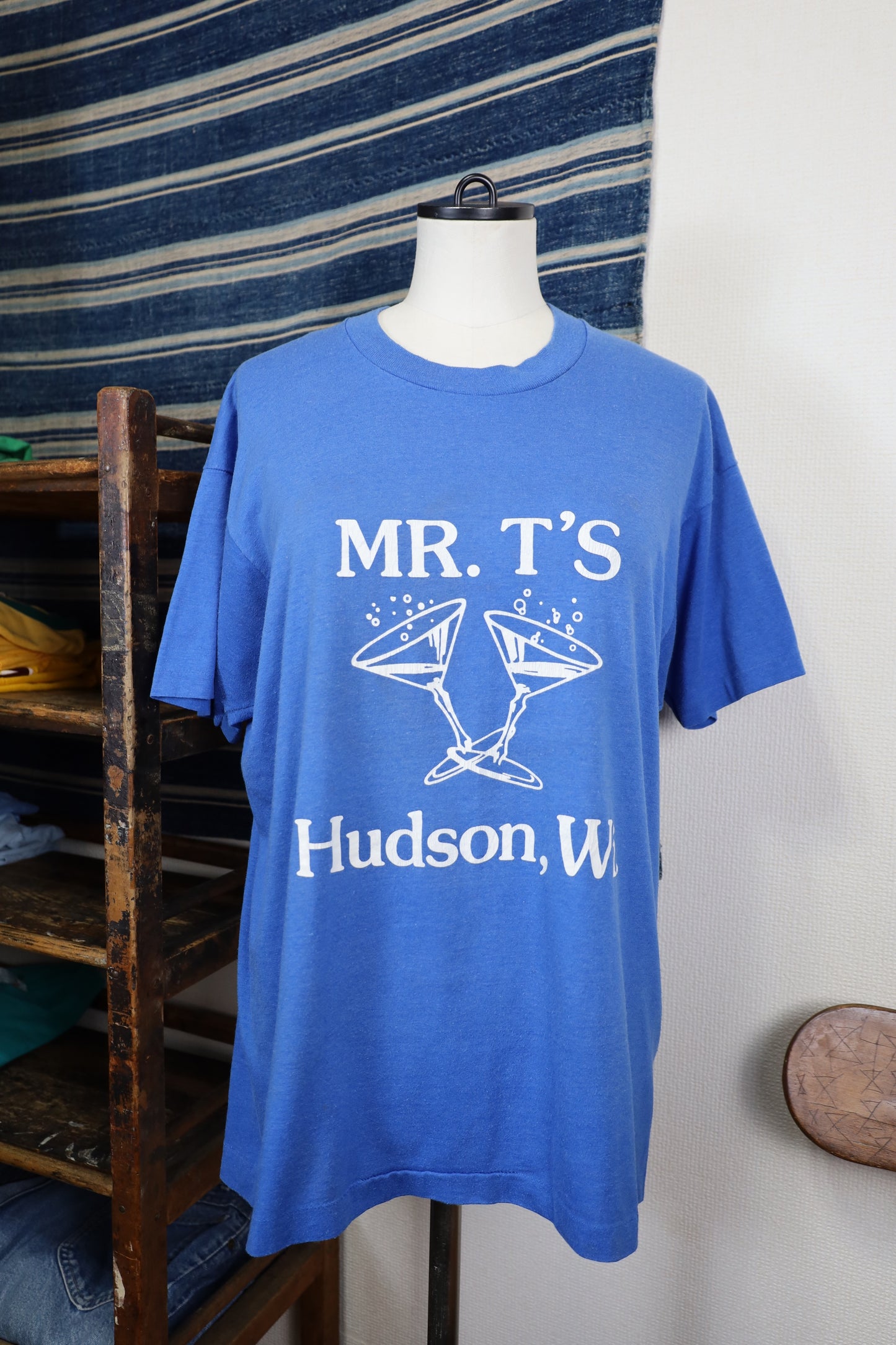 B459 / 1990's OLD SCREEN STARS MRT'S Hudson,wi print T-Shirt