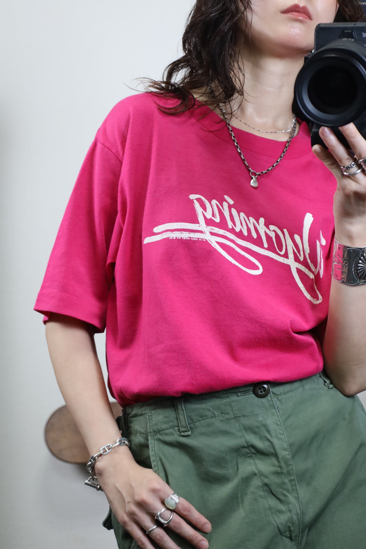 B476 / 1980's OLD Sport Wear Print T-Shirt