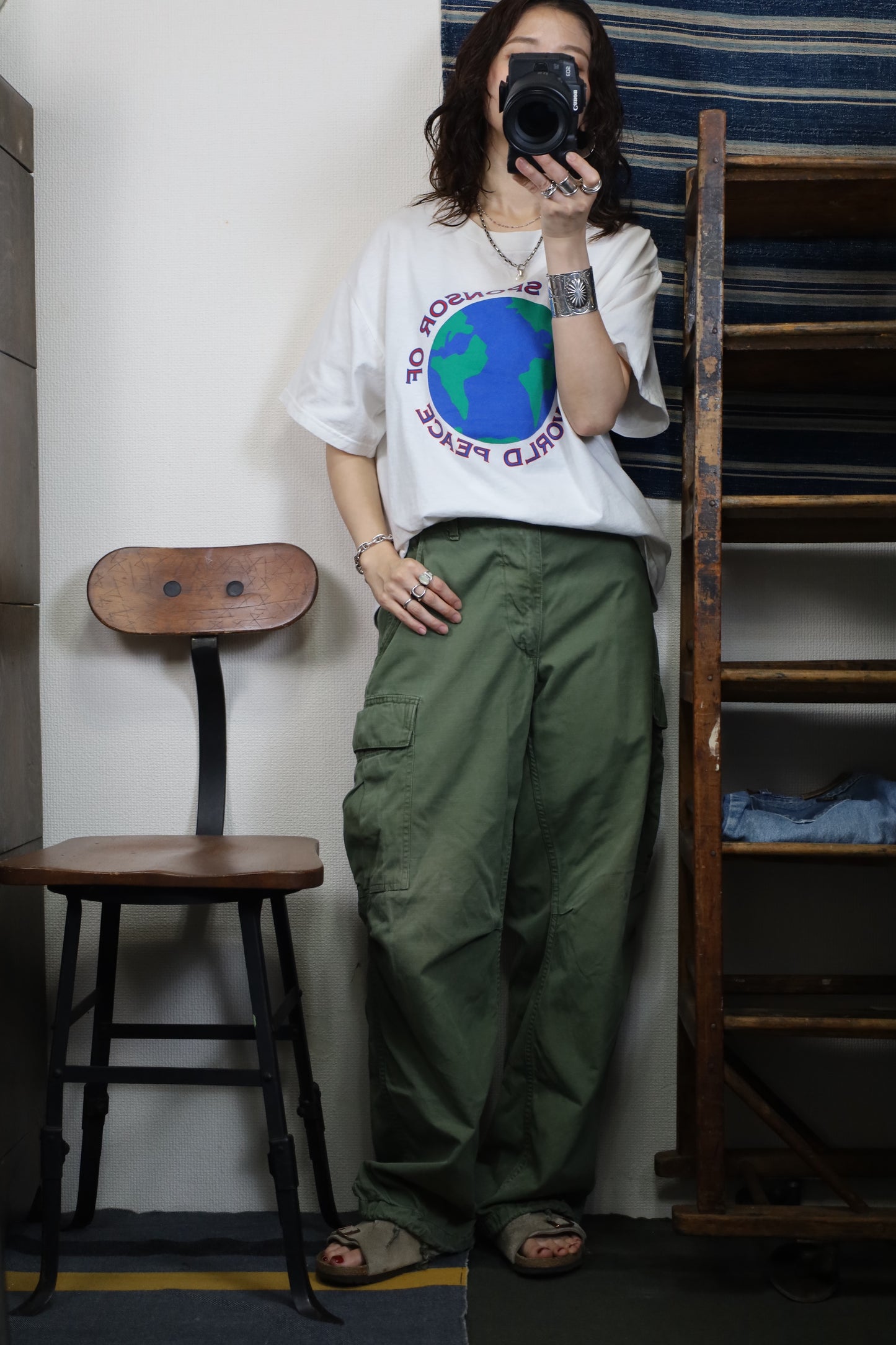 B520 / early 2000's DELTA Print T-Shirt
