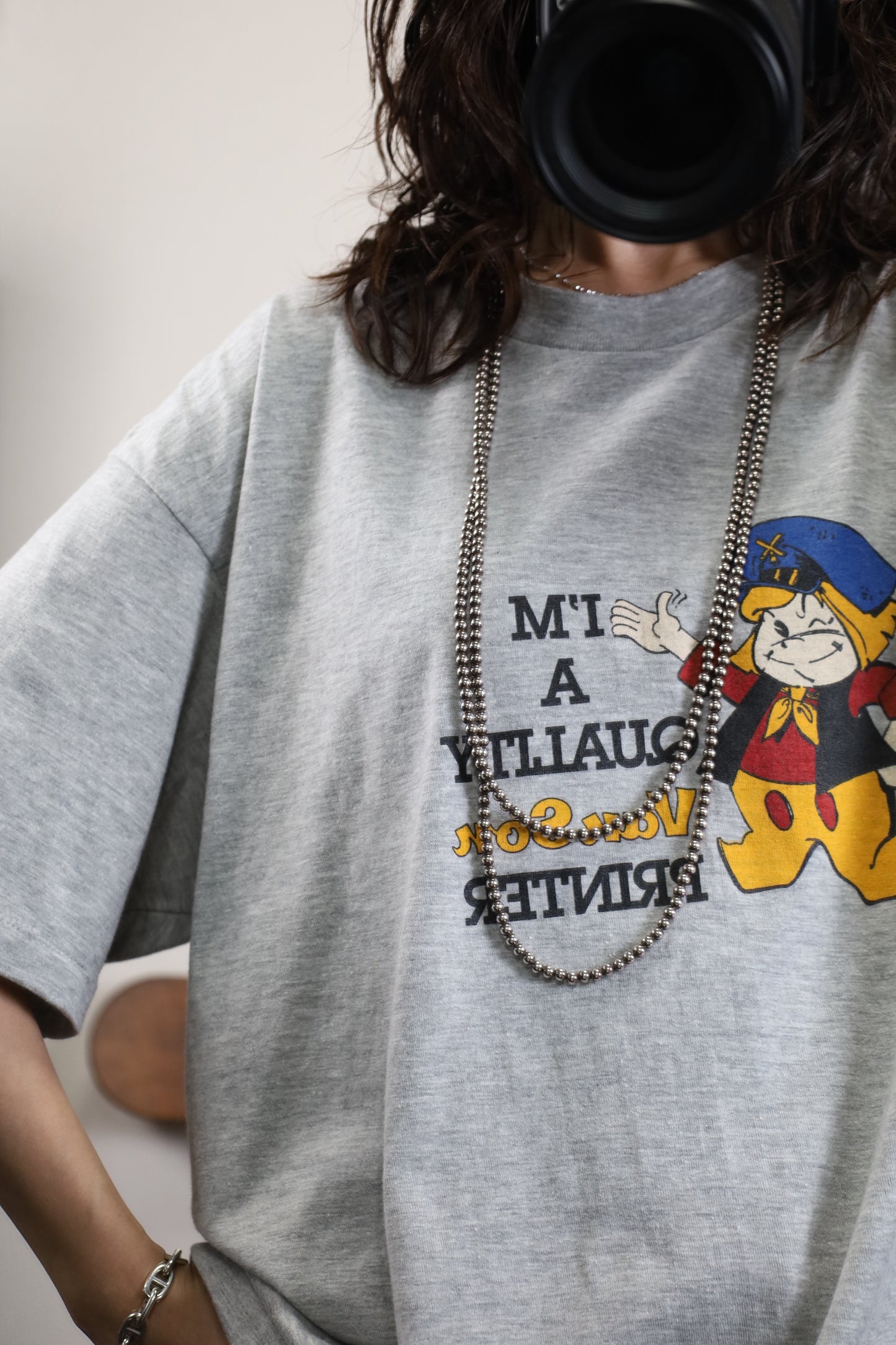 177 / 1990's OLD Touch of Gold Print T-Shirt