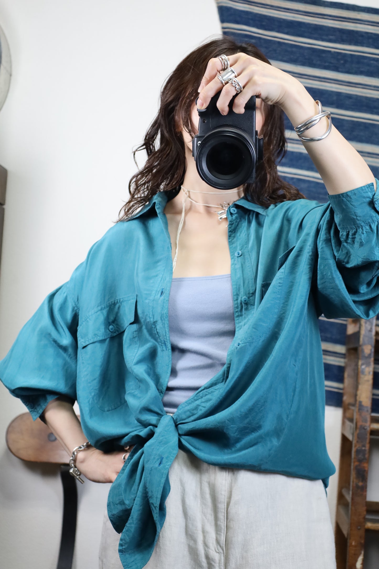 Z171 / 1990's Duke silk shirt